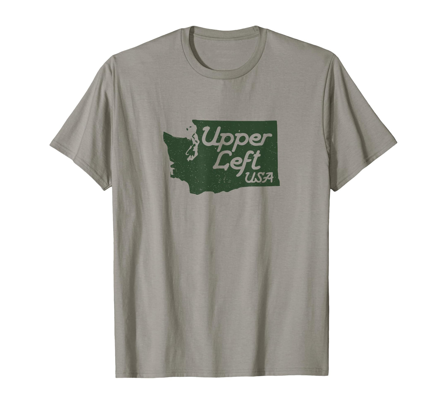 Upper Left USA T Shirt PNW Pacific Northwest tee T-Shirt