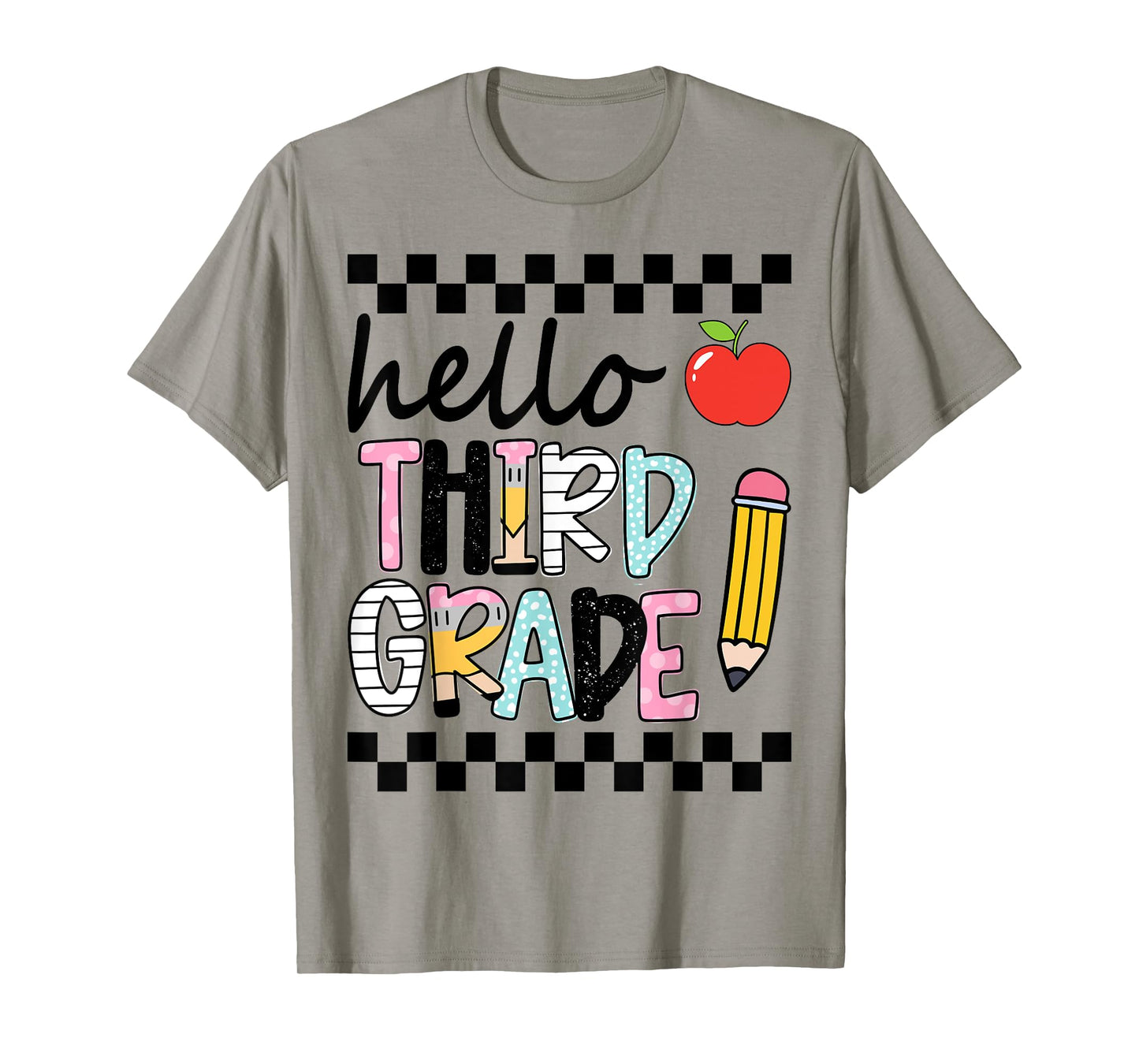 Hello Third Grade Team 3rd Grade Back to School Teacher Kids T-Shirt