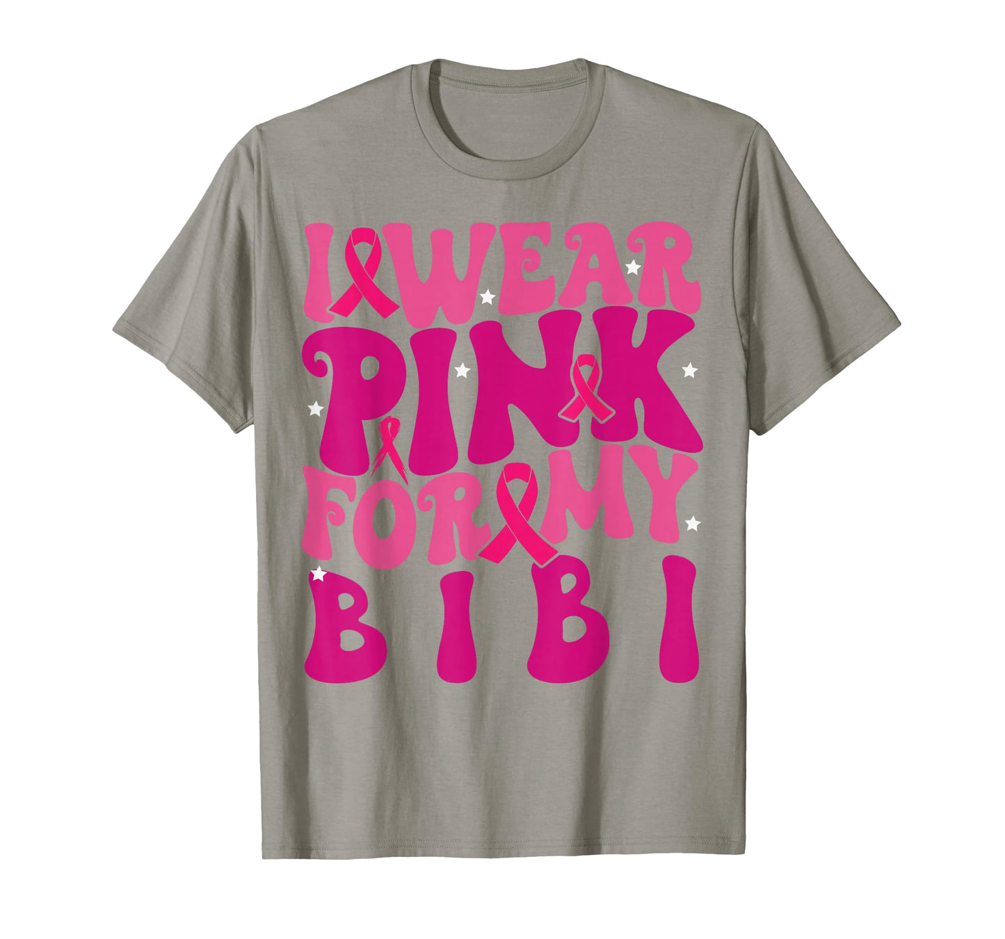 I Wear Pink for My Bibi Breast Cancer Awareness Kids T-Shirt