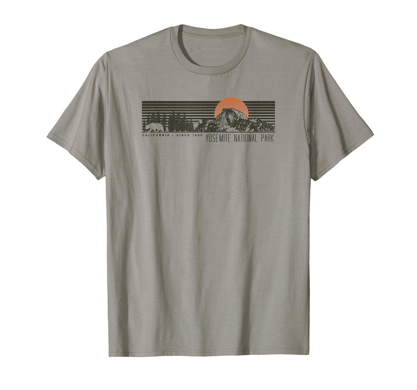 Retro Yosemite National Park Half Dome T-Shirt