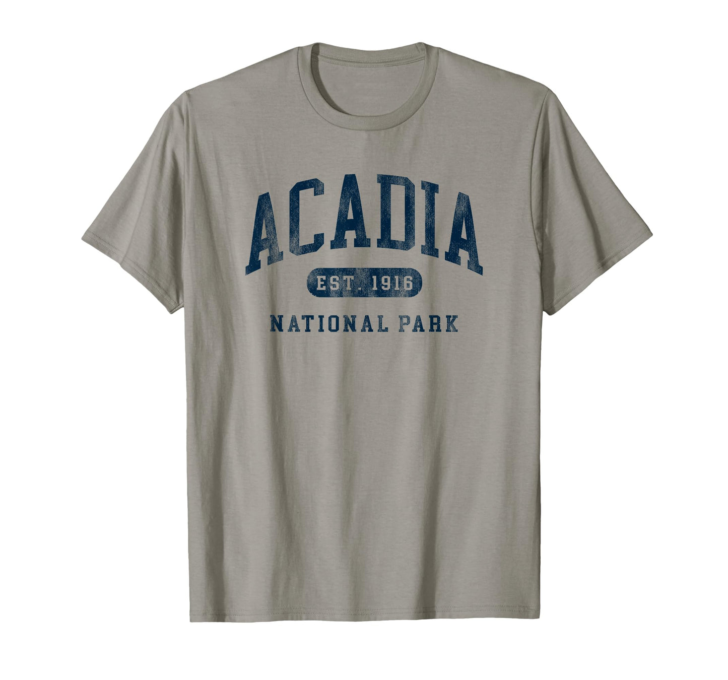 Retro Acadia National Park Maine Est 1916 Mens Womens Hiking T-Shirt