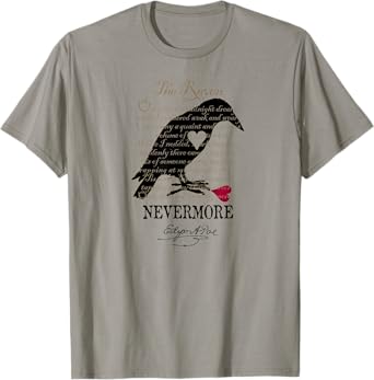 Edgar Allan Poe T Shirt Gothic Tales of Poe Gif for Readers T-Shirt