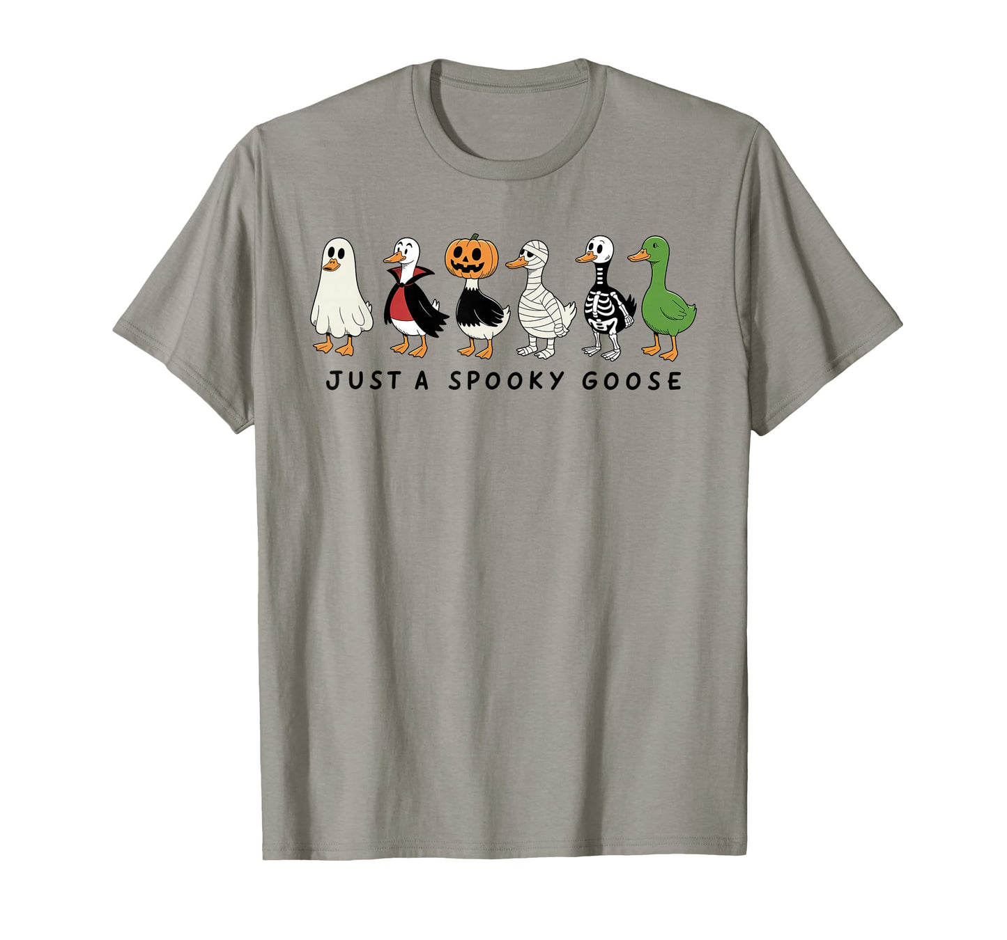 Just A Spooky Goose Halloween Goose Funny Halloween T-Shirt