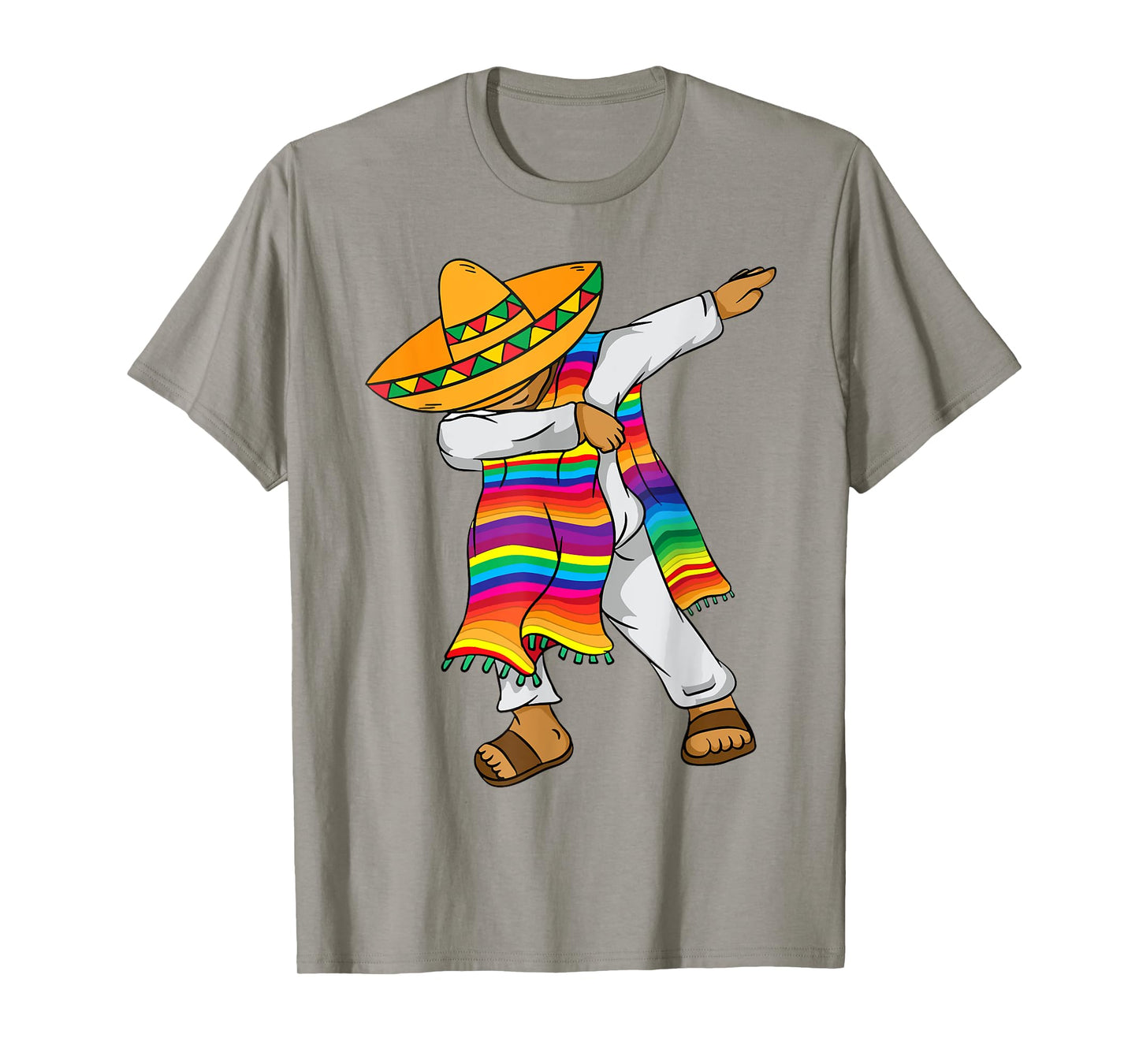 Mexican Poncho Dab Boy Mexico Hispanic Heritage Month Kids T-Shirt