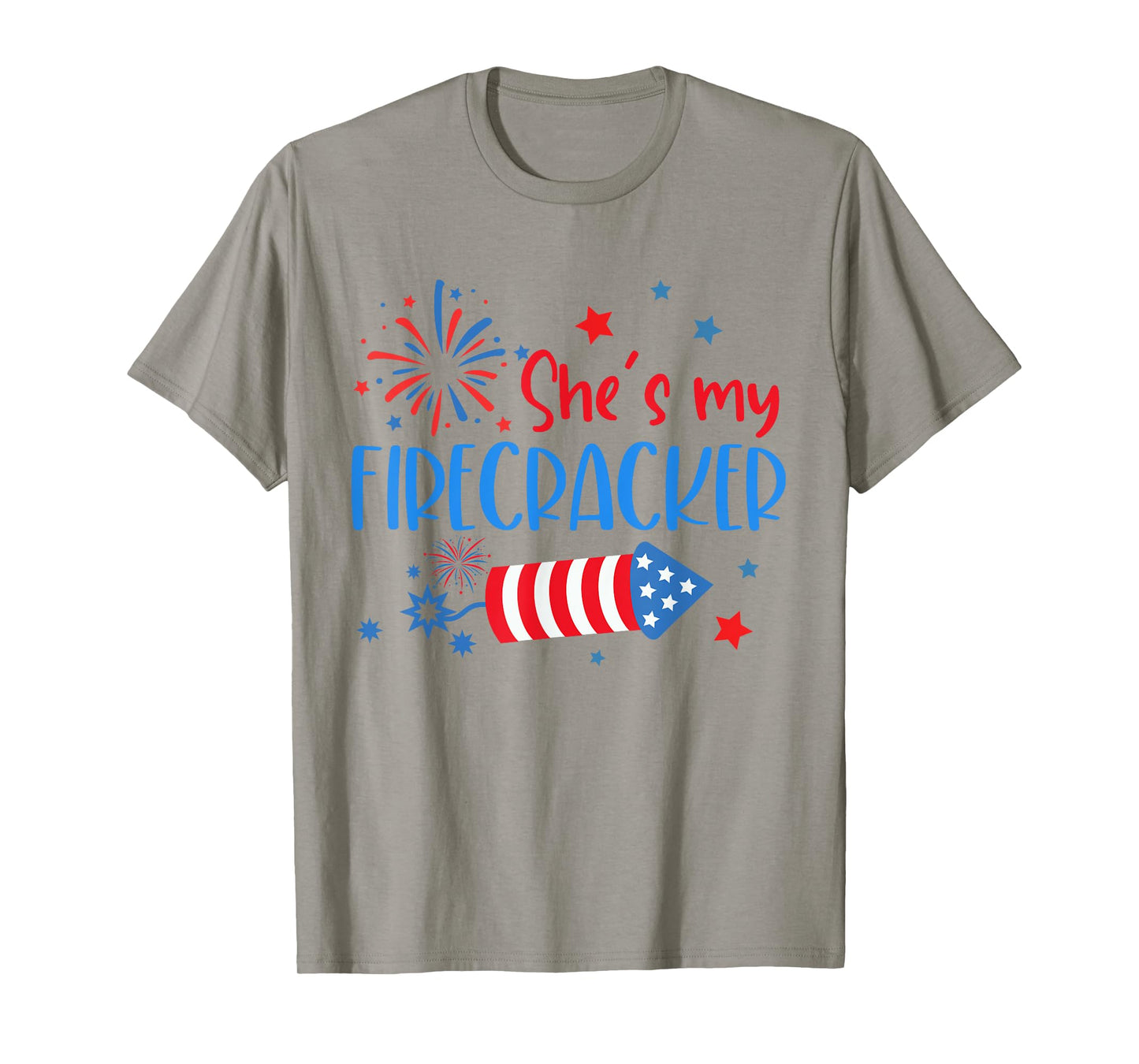 She Is My Firecracker 4th Of July Matching Outfits Couples T-Shirt