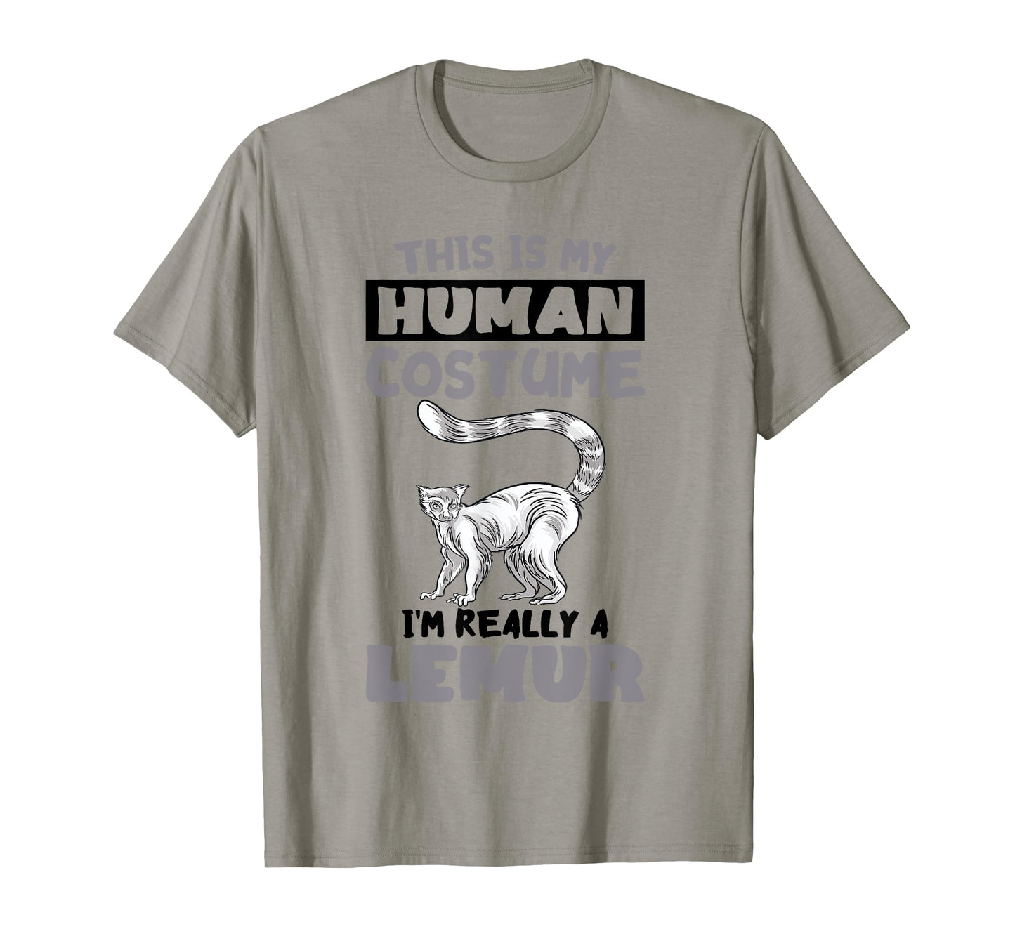 Human Costume Madagascar Animal Cute Lemur Monkey Lemur T-Shirt