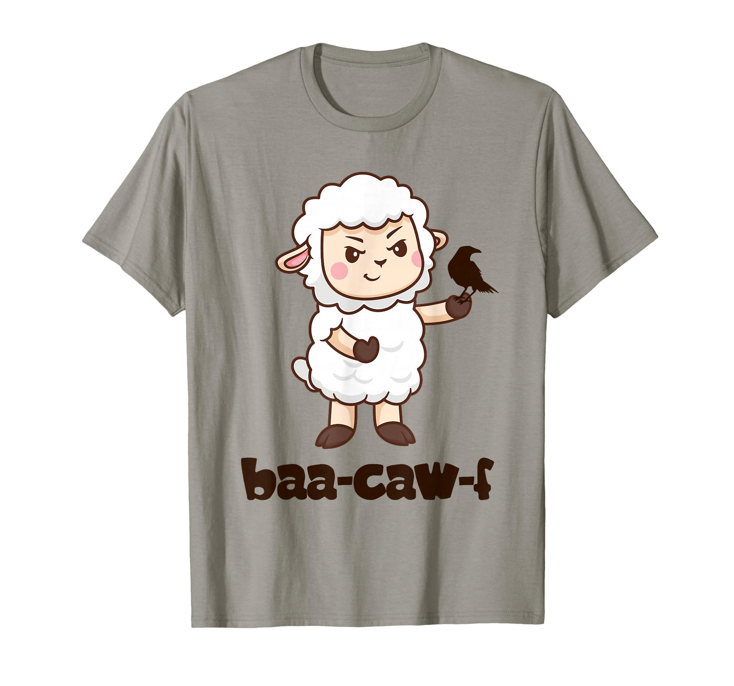 Funny Back Off Shirt Cute Sheep Baa Crow Caw Clever Insult T-Shirt