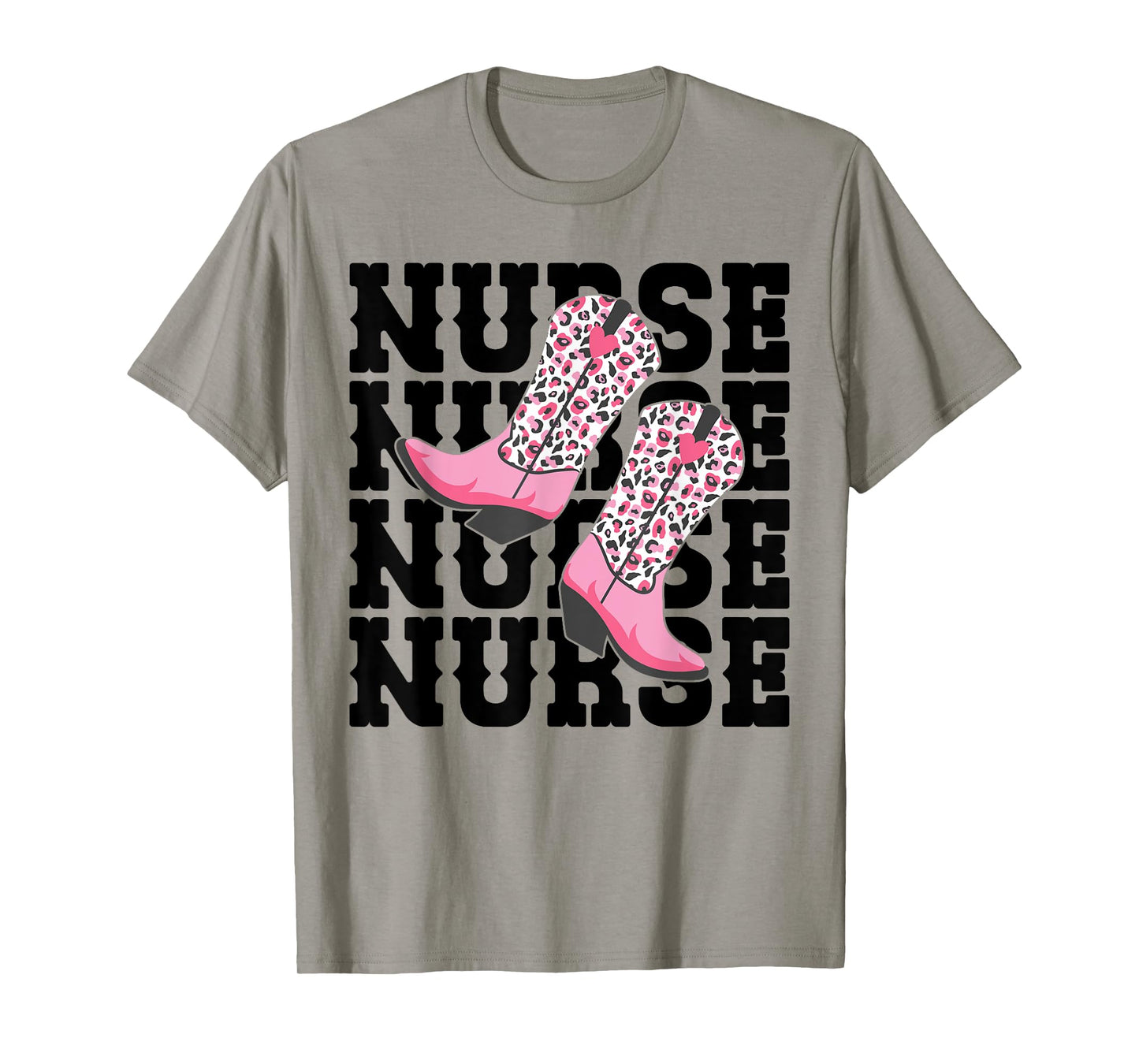 Funny Nurse Week Gifts Nurse Cowgirl Boots RN Nurse & LPN T-Shirt