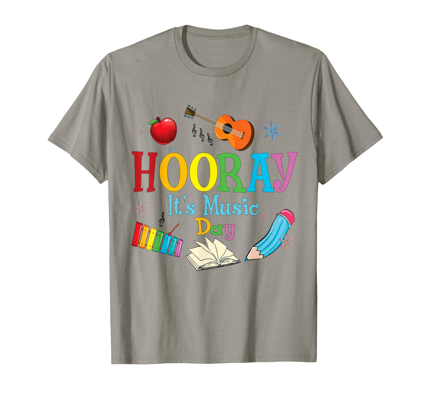 Hooray It's Music Day Music Teacher Back To School T-Shirt for Men Women Girls Kids