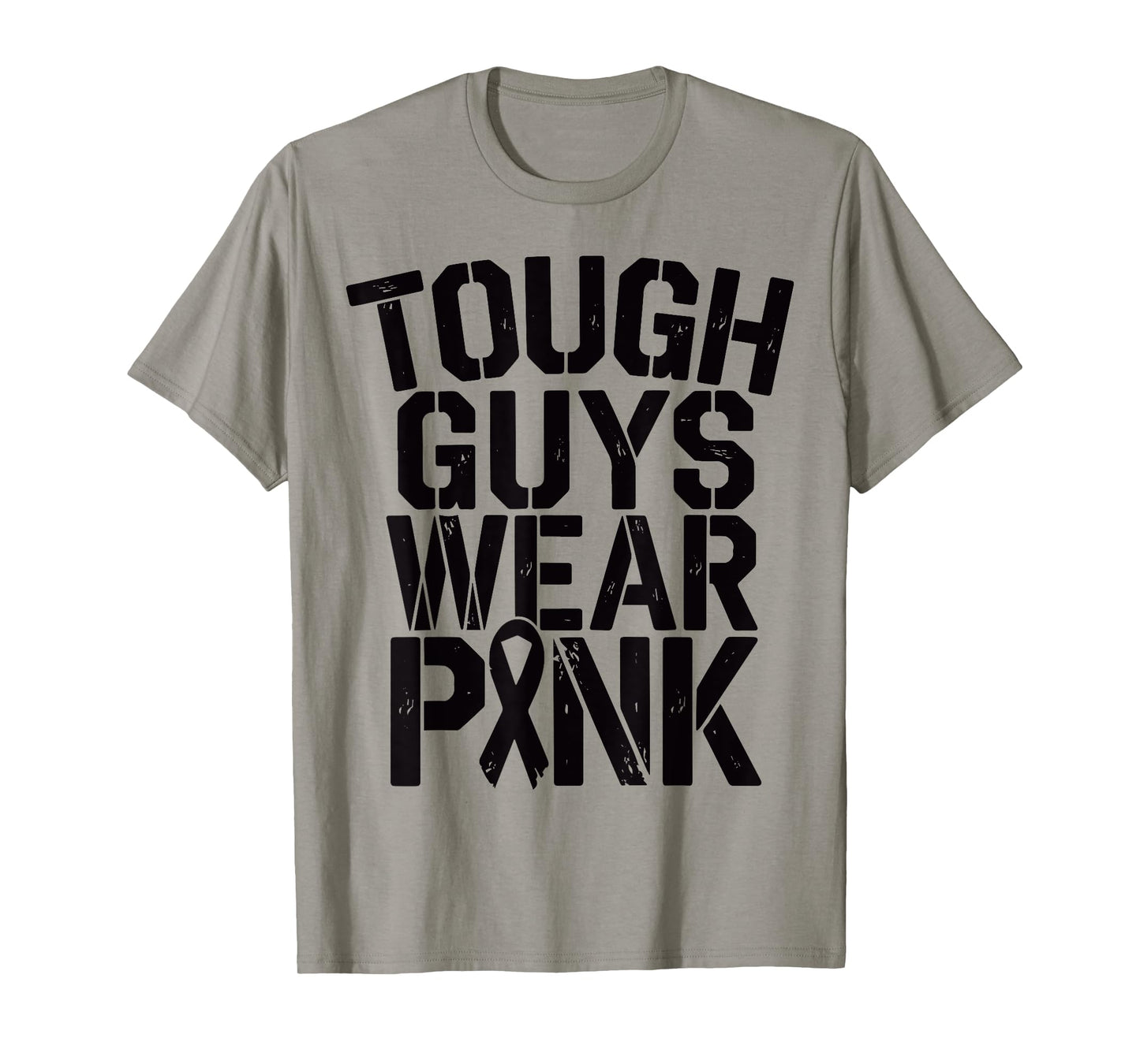 Tough Guys Wear Pink Breast Cancer Awareness Men Boys Youth T-Shirt