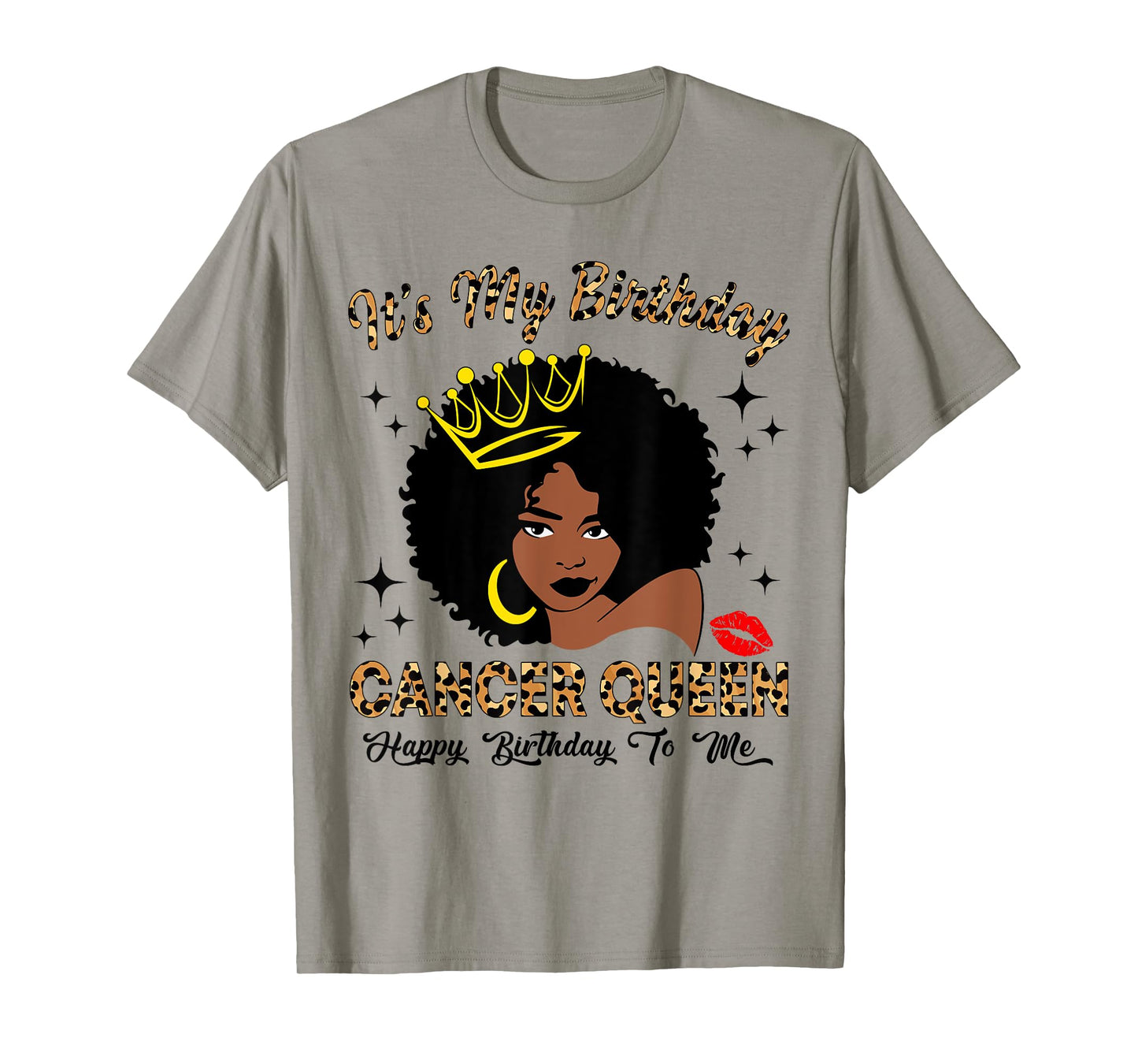 It's My Birthday Cancer Queen African American Women T-Shirt