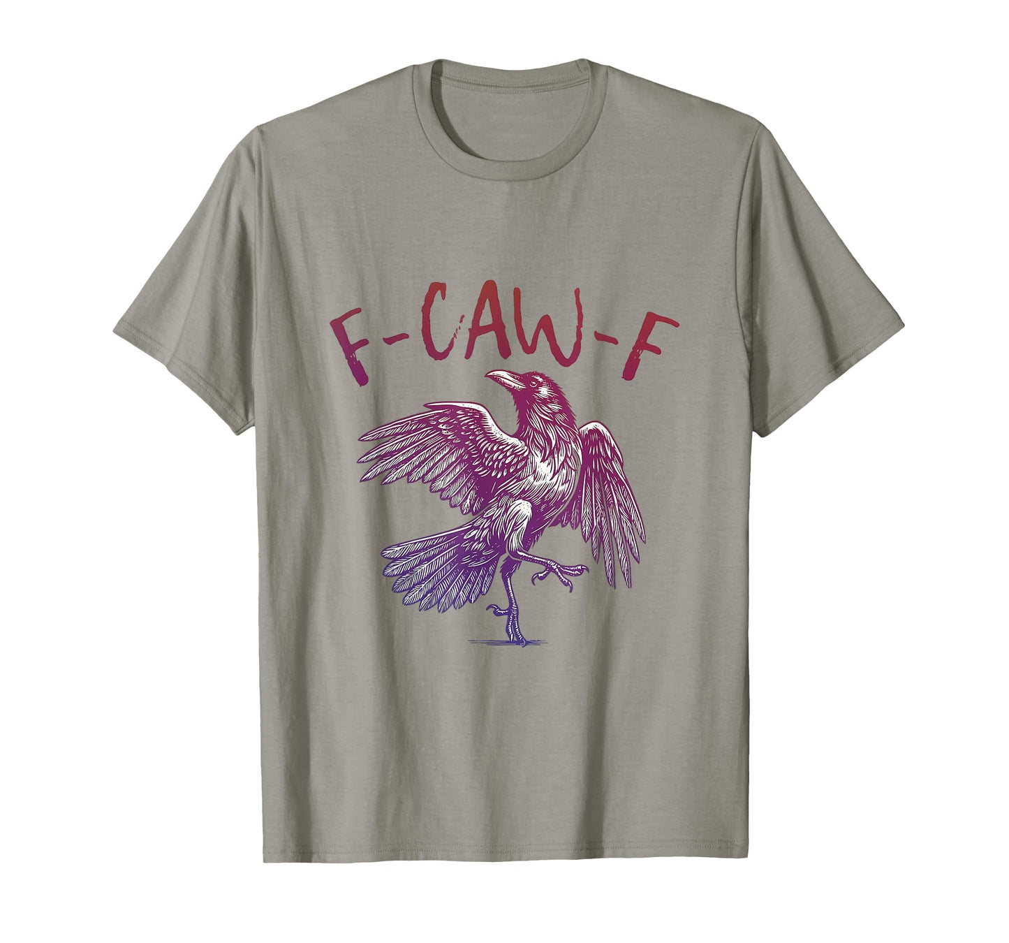 F-Caw-F Crow Vintage Funny Sarcastic Pun Black Bird T-Shirt