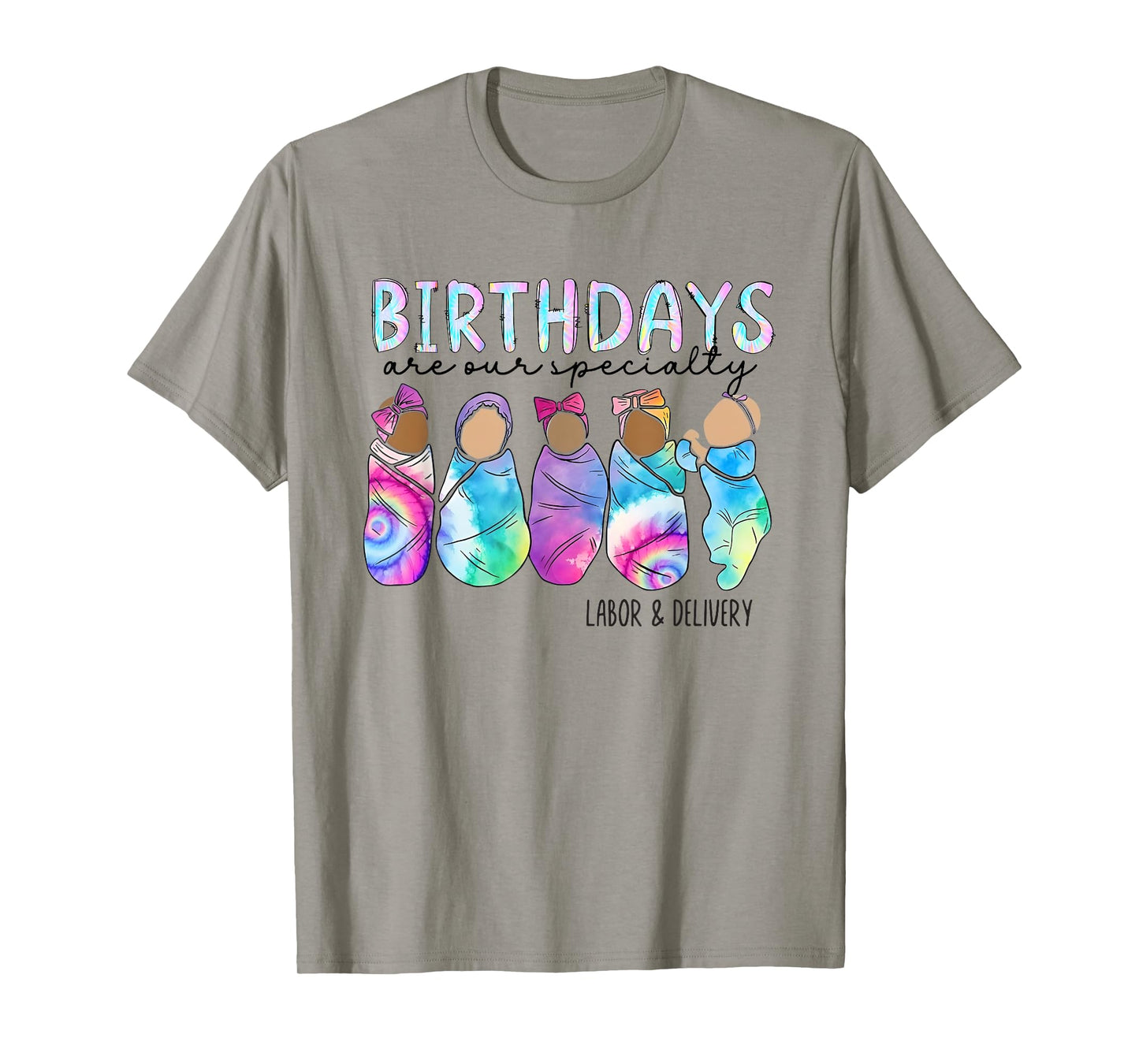 Summer Labor And Delivery Nurse Tie Dye Birthday Specialist T-Shirt for Men Women