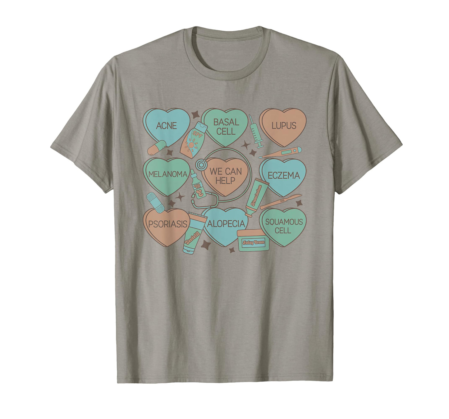 Dermatology Nurse Derm Nurse Summer Nurse Dermatologist Men Women T-Shirt