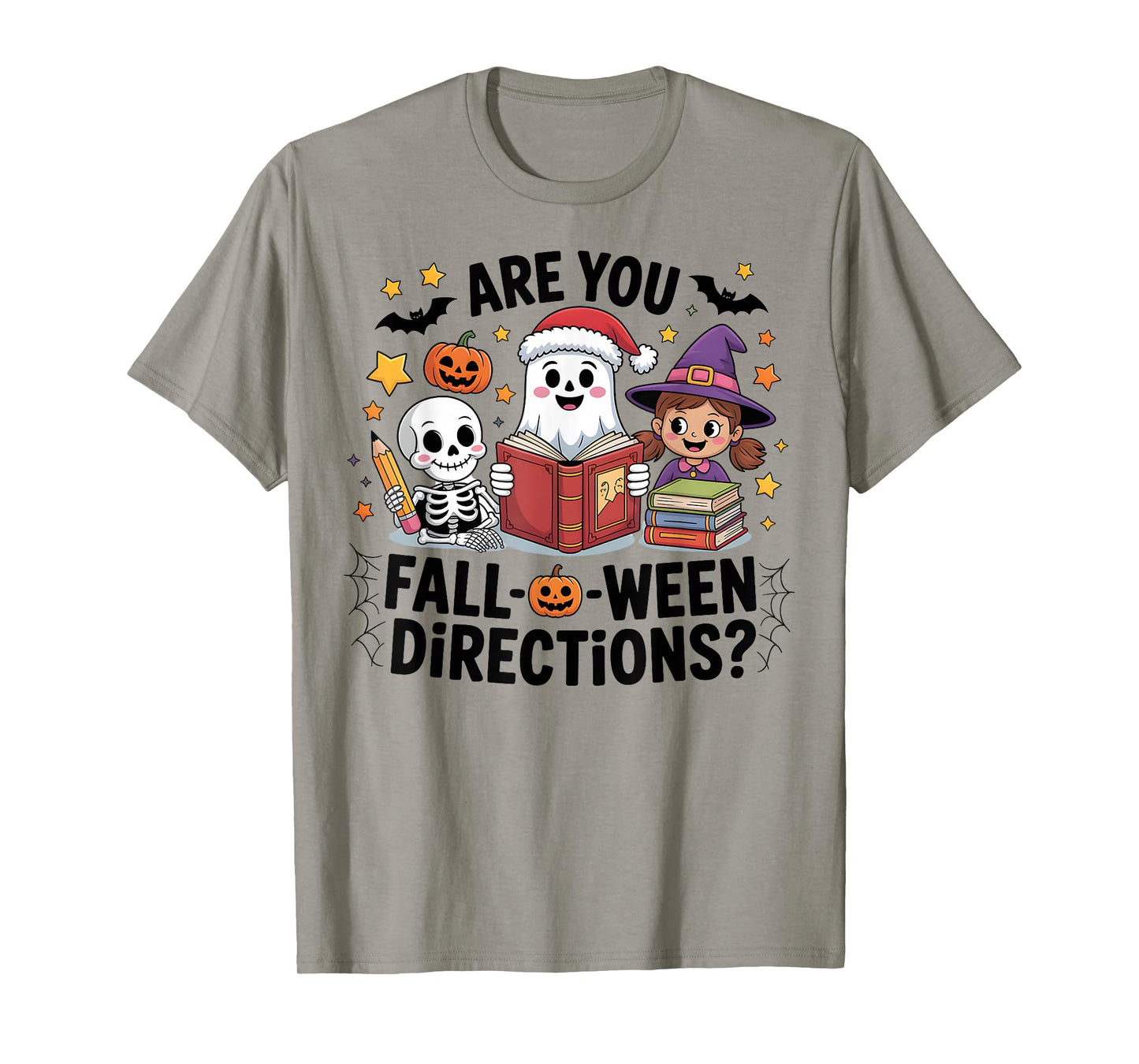 are You Fall O Ween Directions Funny Halloween Teacher Joke T-Shirt