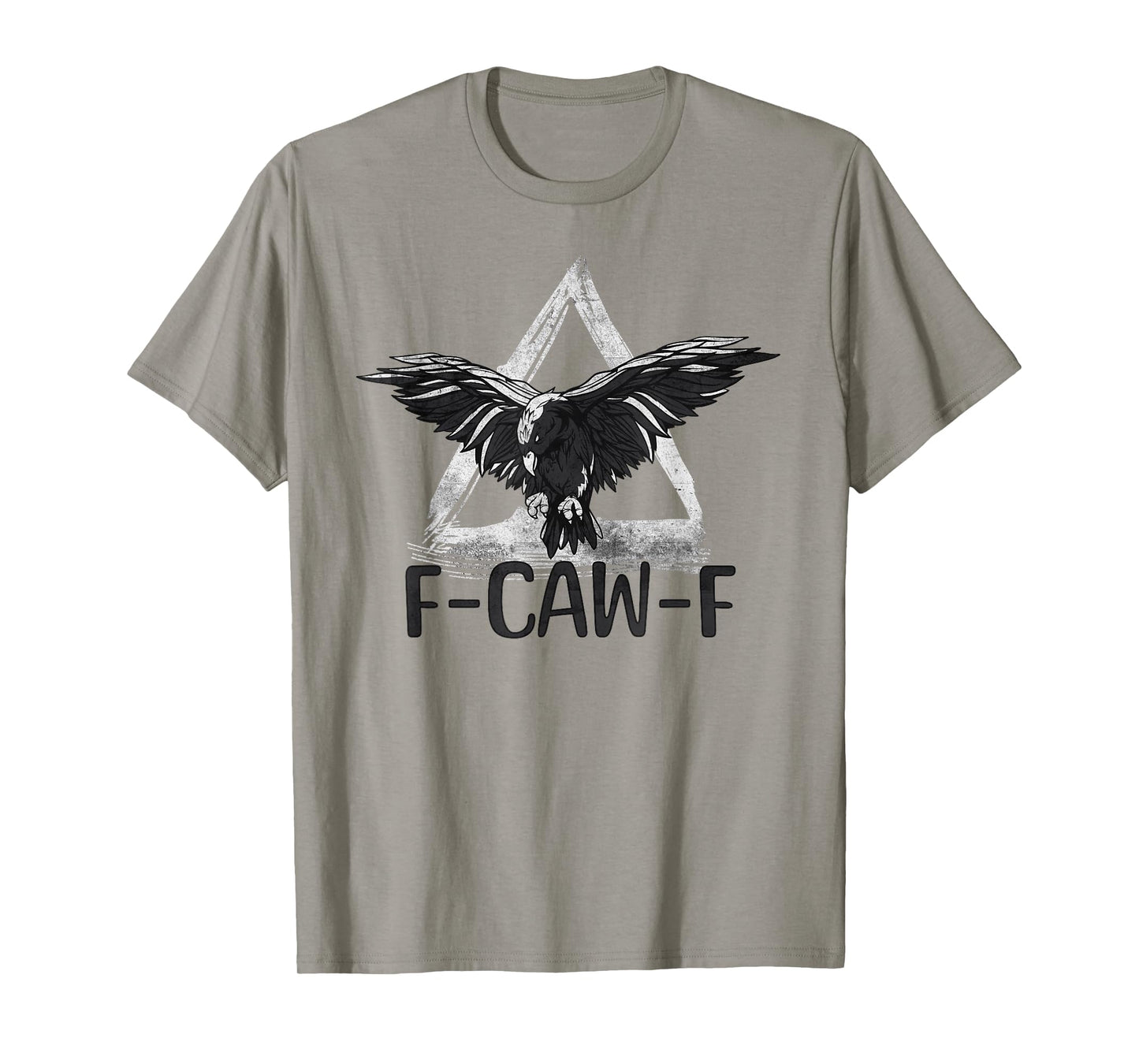 F-CAW-F Gothic Raven Triangle Symbol Dark Crow Artwork T-Shirt