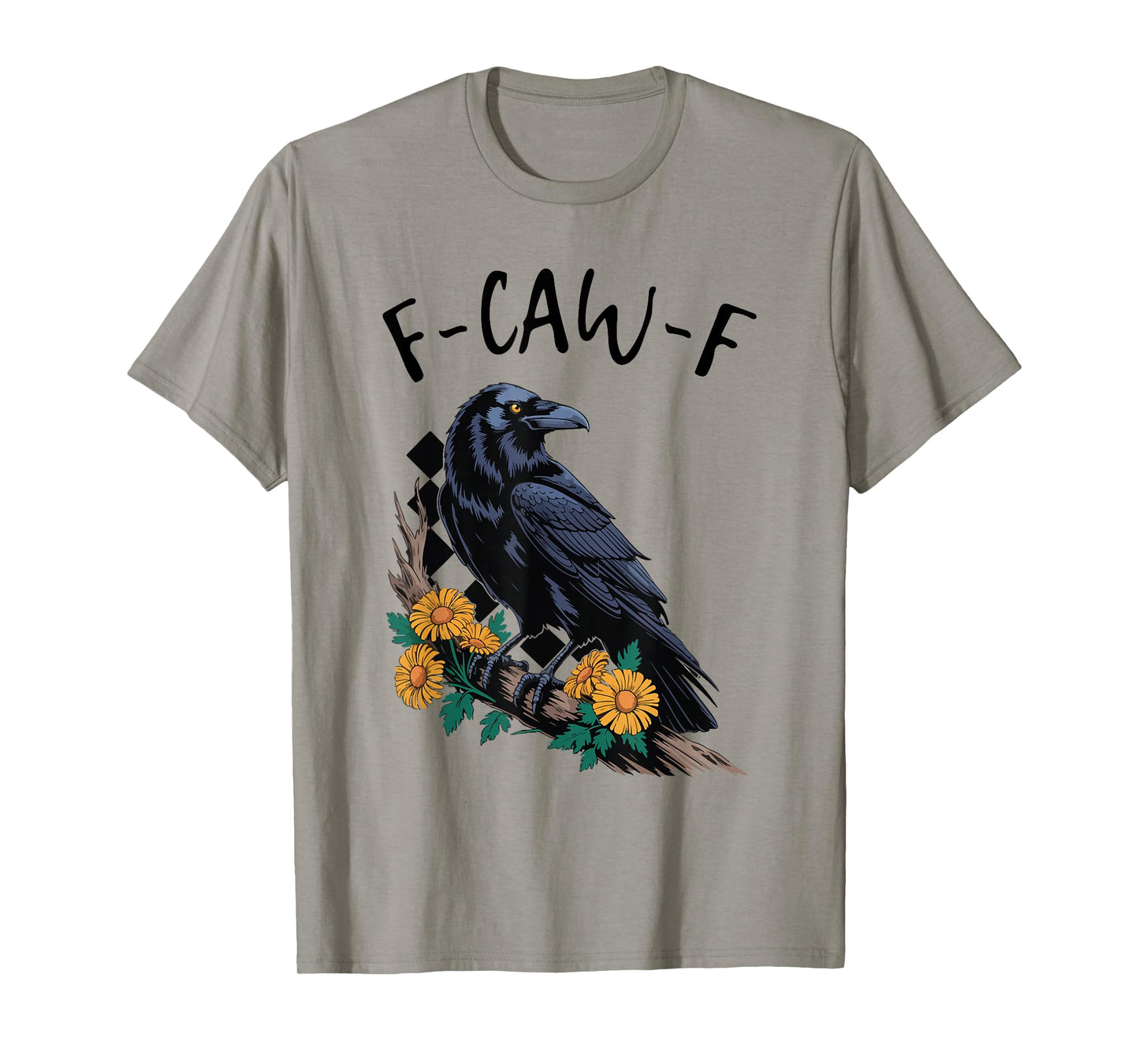 F-Caw-F Funny Halloween Quote Raven Crow Meme Graphic Design T-Shirt