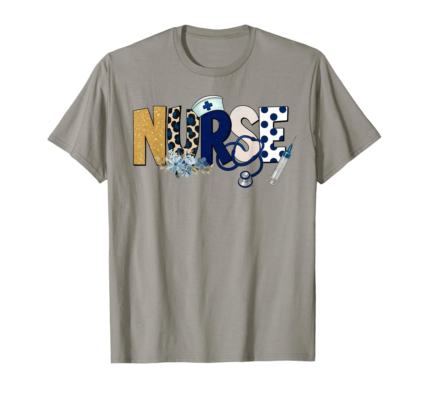 Cute Nurse Life Nursing Nurse Floral Leopard T-Shirt