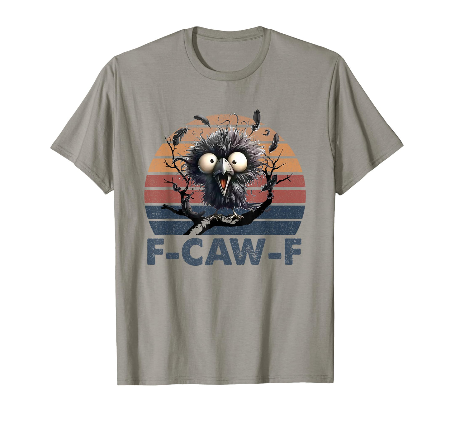 Funny F Caw F Black Crow Black Bird Funny Crow Halloween T-Shirt