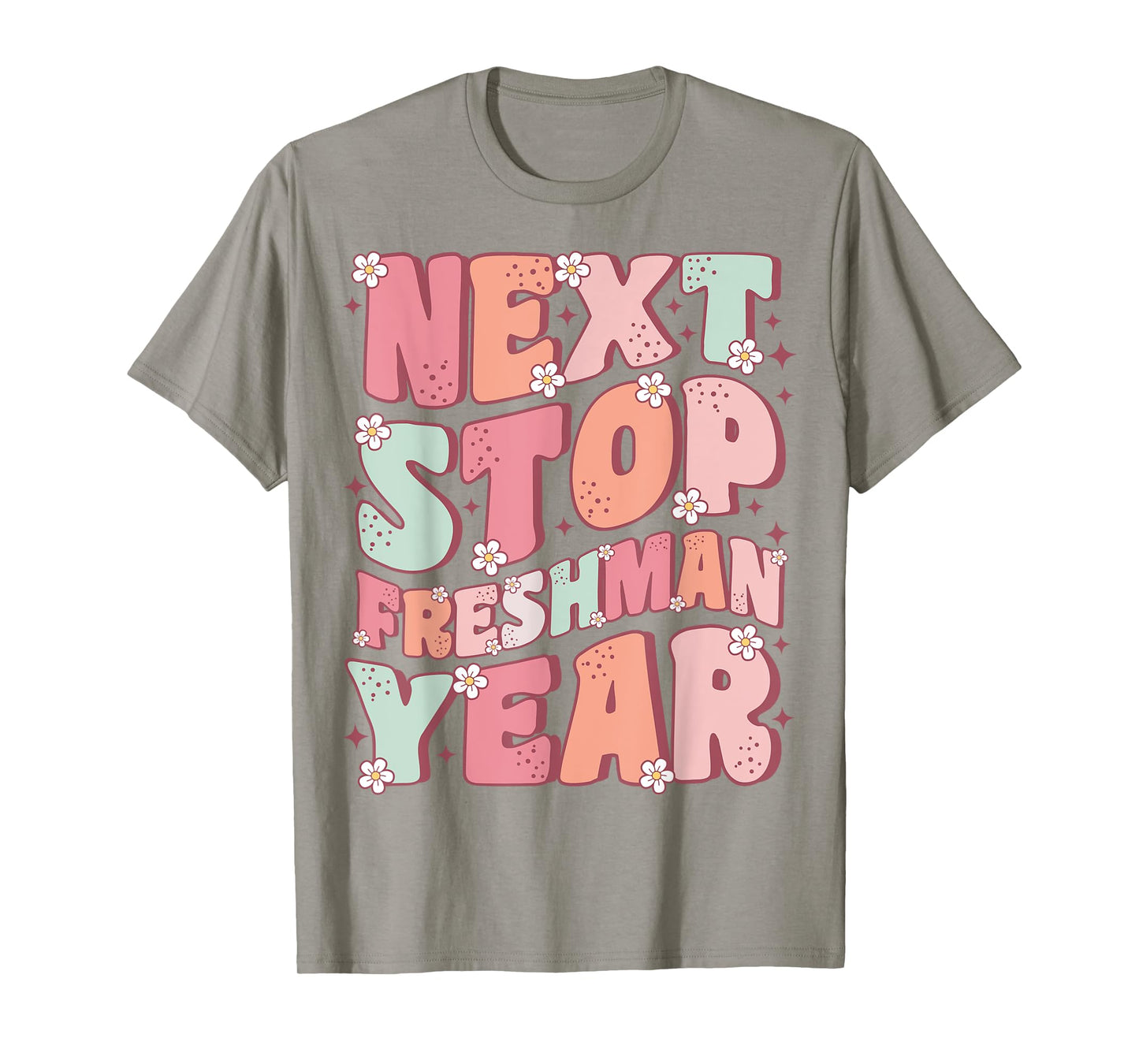 Next Stop Freshman Year Groovy Last Day of Middle School T-Shirt