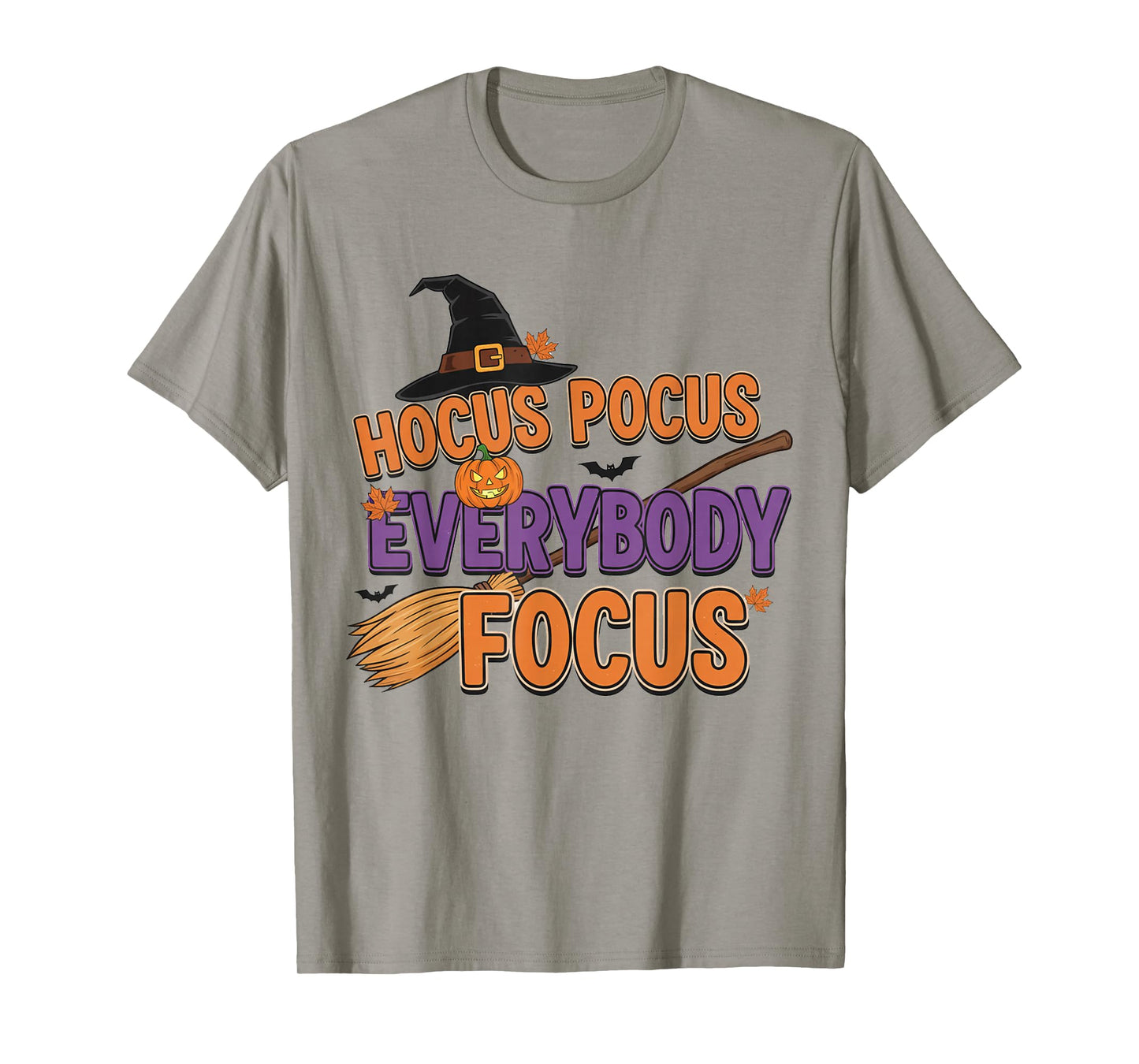 Hocus Pocus Everybody Focus Funny Halloween Teachers T-Shirt
