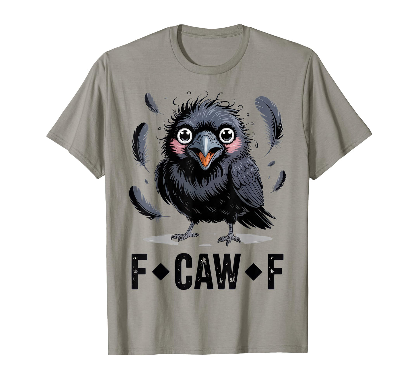 F Caw F Crow Lovers Funny Sarcastic Mood Halloween T-Shirt