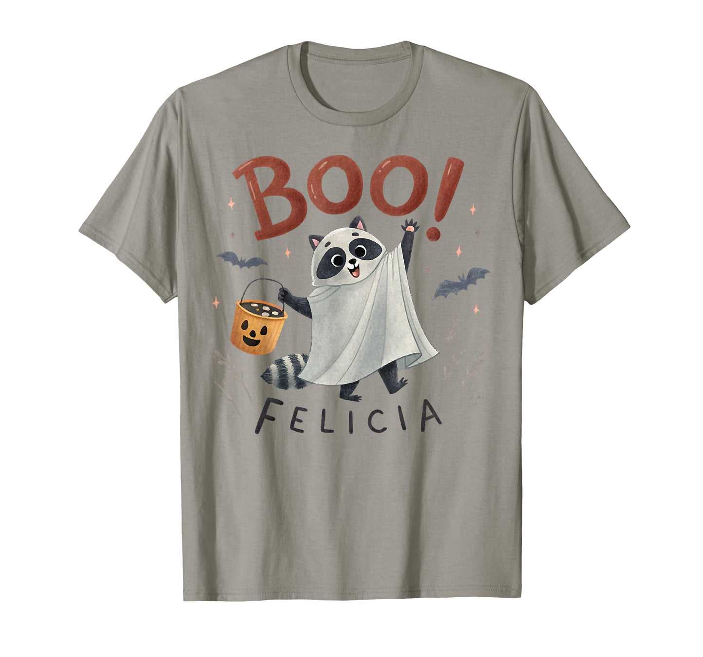 Boo Felicia, Cute Ghost Raccoon, Funny Raccoon Halloween T-Shirt