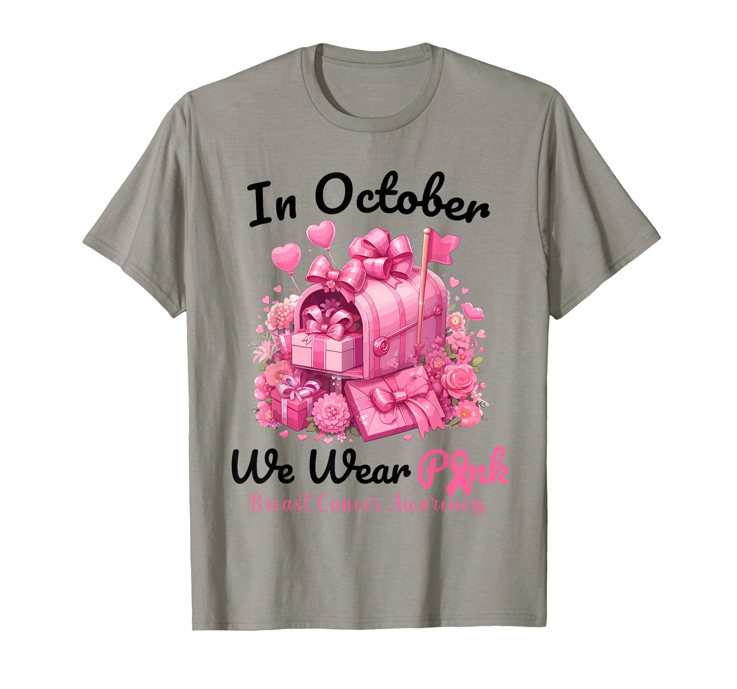 Breast Cancer Postal Worker In October We Wear Pink T-Shirt