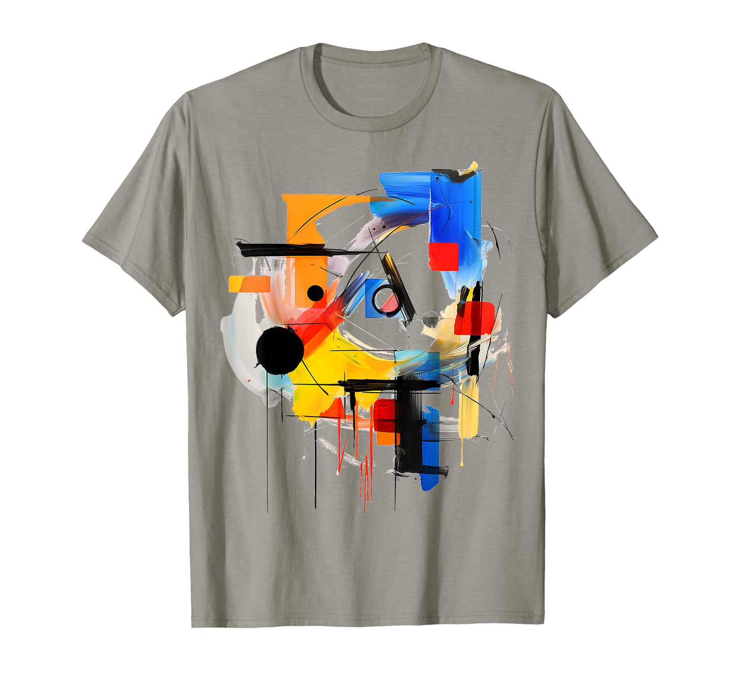 Art Colorful Abstract Geometric Painting Graphic Art T-Shirt