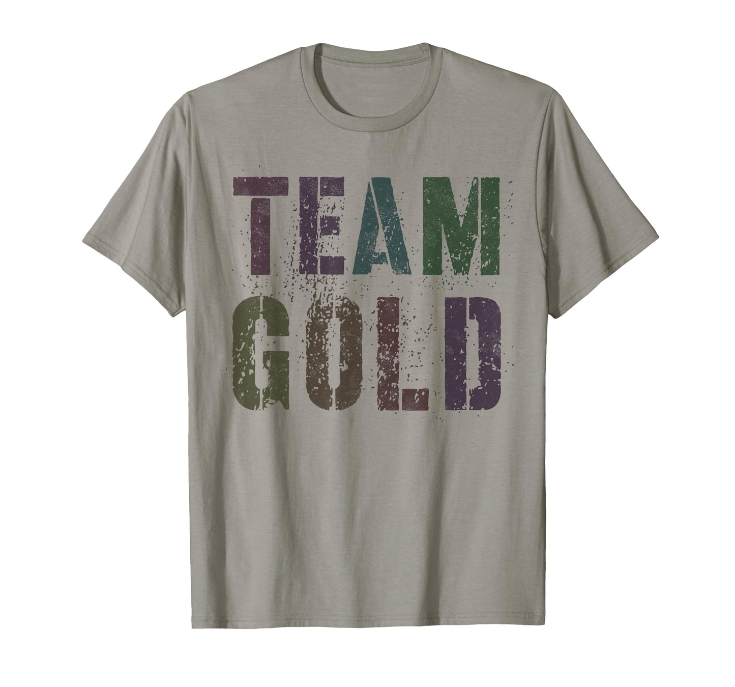 Vintage TEAM GOLD Summer Camp War Game Childhood Cancer T-Shirt for Men Women Kids