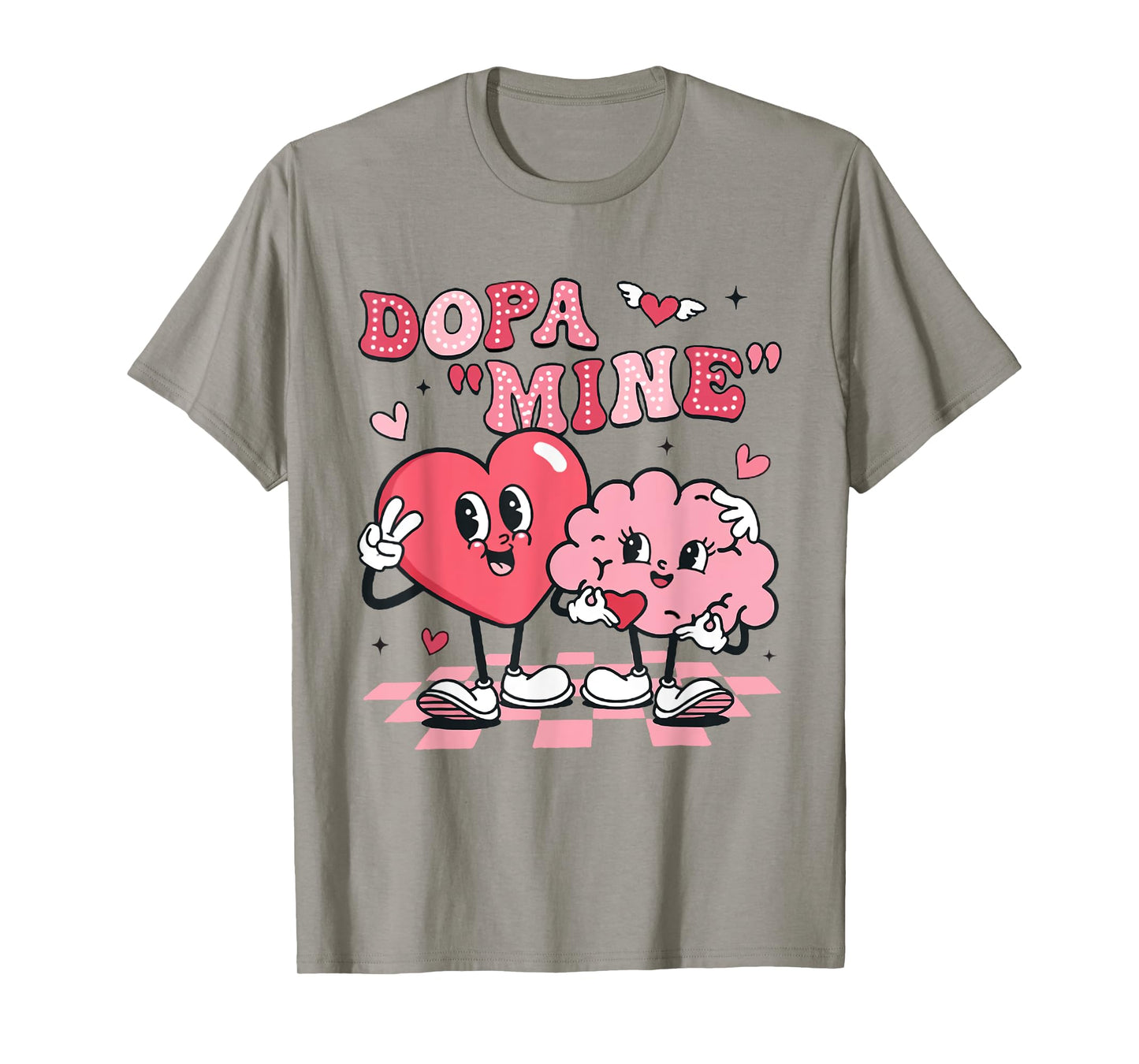Neuro Nurse Valentine's Day Brain Nurse Neuroscience Nurse T-Shirt