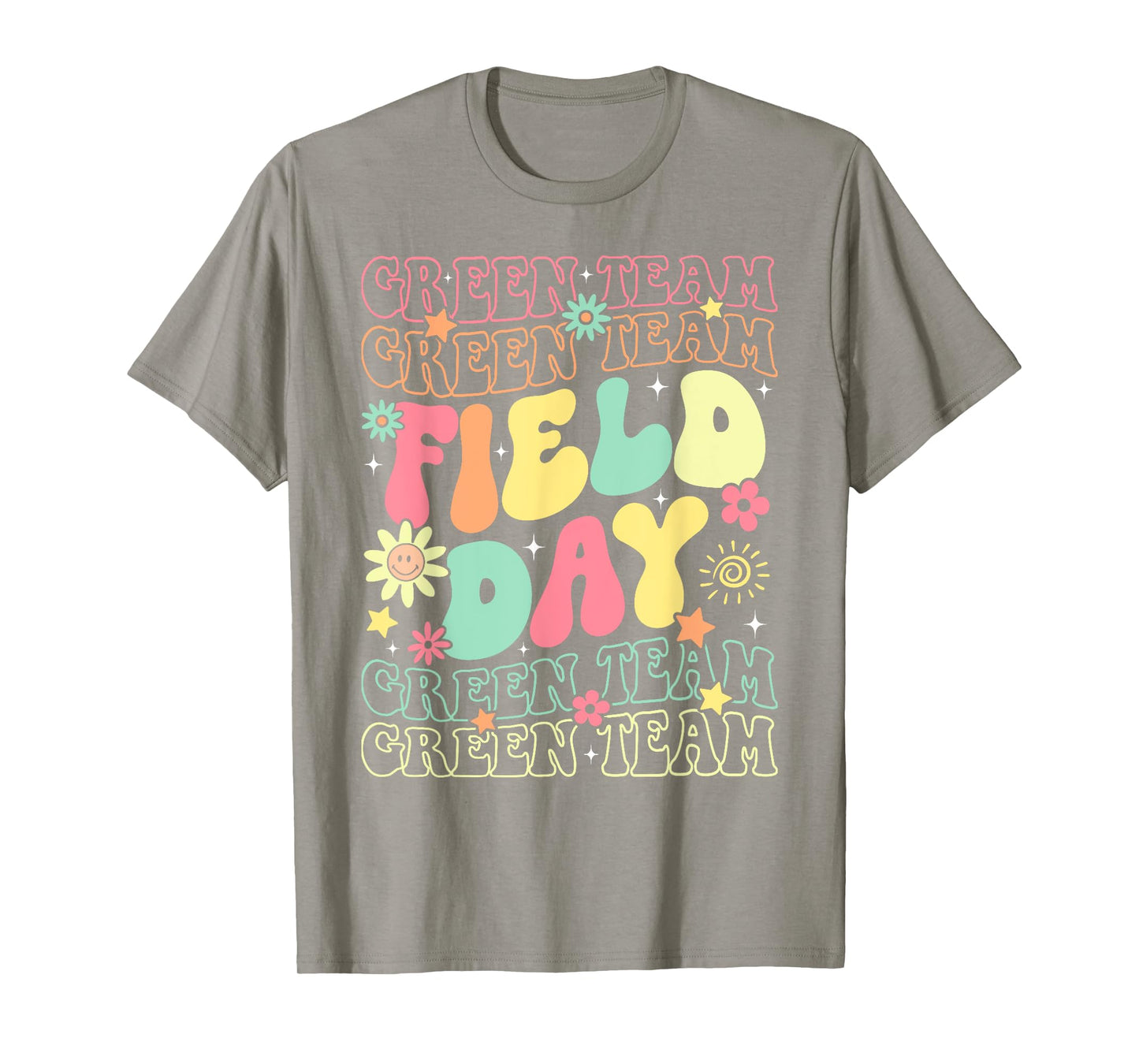 Field Day Green Team Color War Camp Team Game Competition T-Shirt