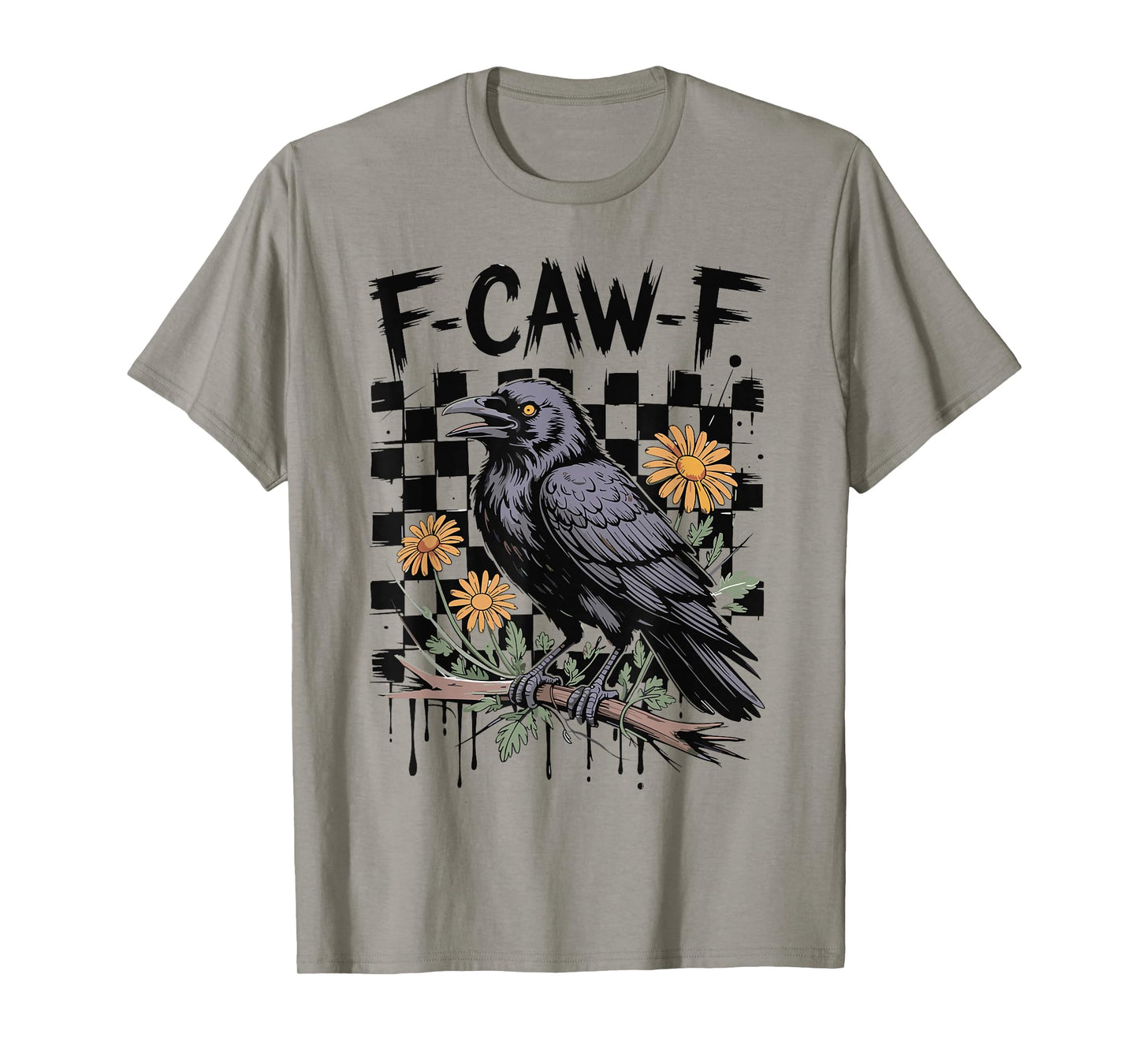 F-Caw-F Funny Crow Gothic Bird Halloween T-Shirt