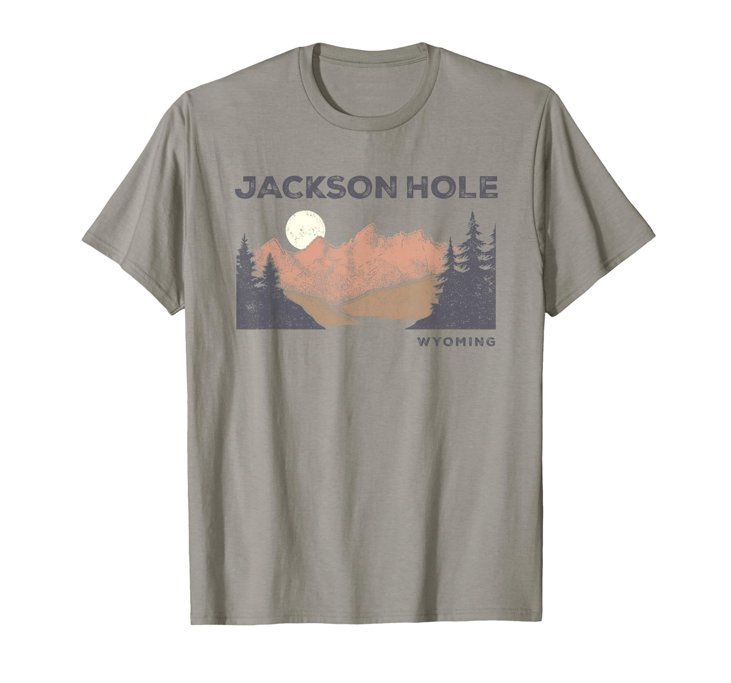 Retro Jackson Hole Wyoming Grand Teton Vintage Womens Mens T-Shirt