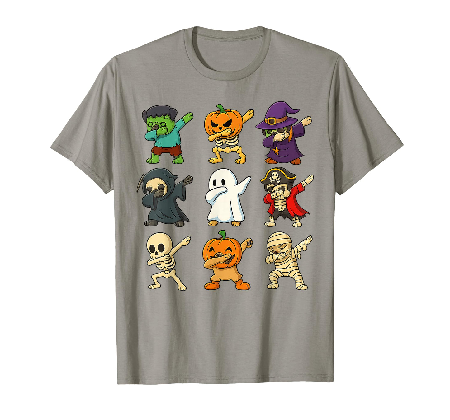 Dabbing Dogs Halloween Skeleton Pumpkin Ghost Dog Lover T-Shirt