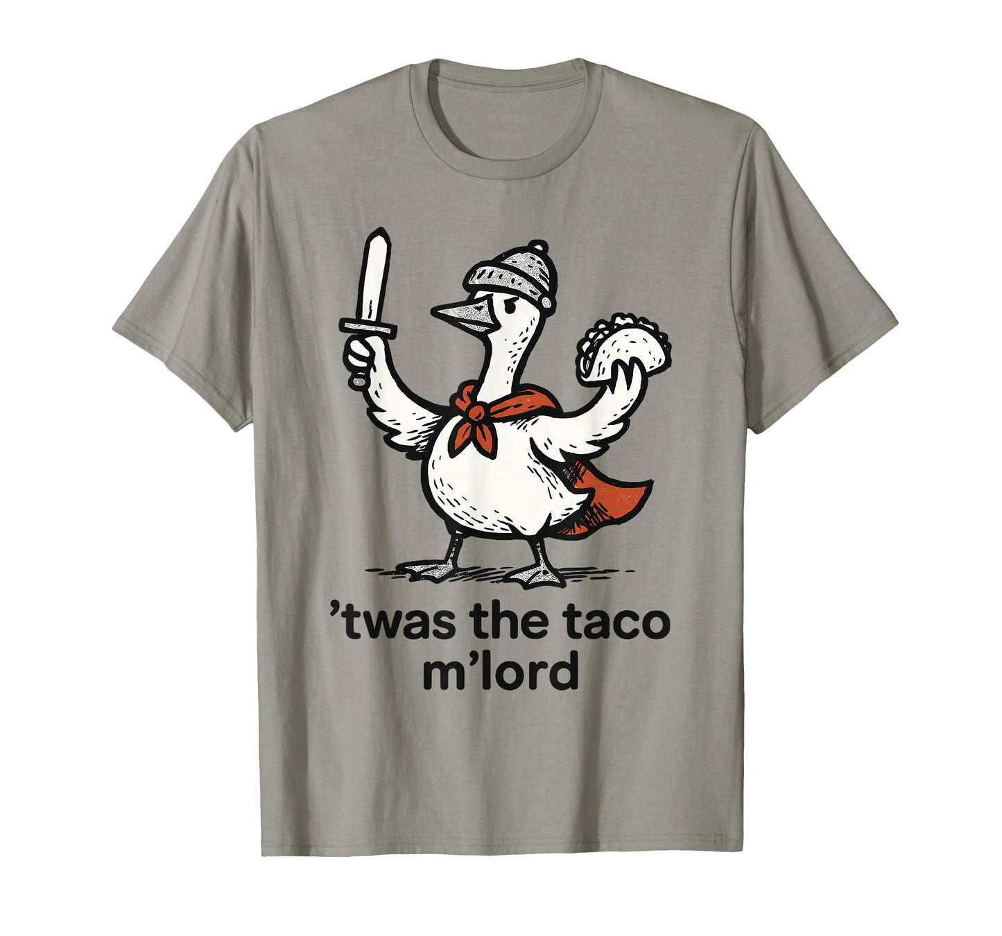 Funny Meme TWAS The Taco M Lord Silly Goose Graphic Tee Kids T-Shirt