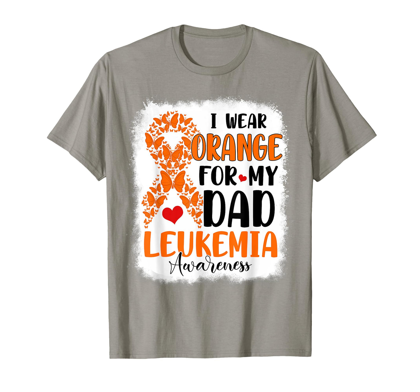 I Wear Orange For My Dad Leukemia Awareness Month Warriors T-Shirt