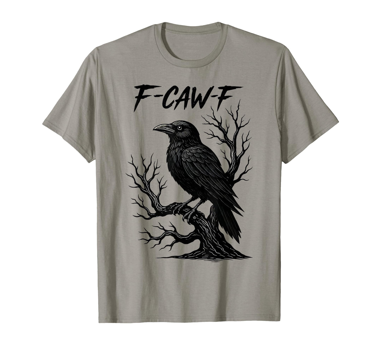 Funny Caw Shirt Black Crow Black Bird Funny Crow Halloween T-Shirt