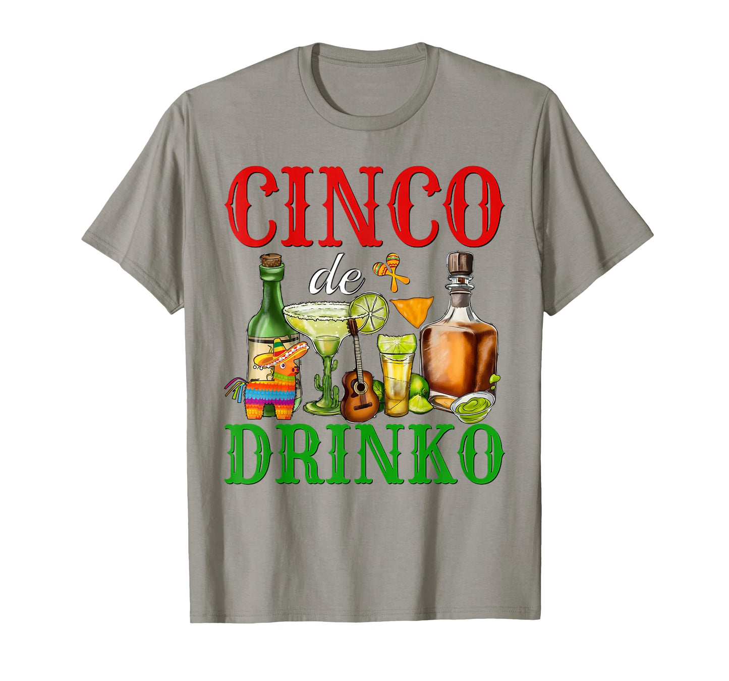 Cinco De Drinko Funny Mexican Party Mens Womens Drinking T-Shirt