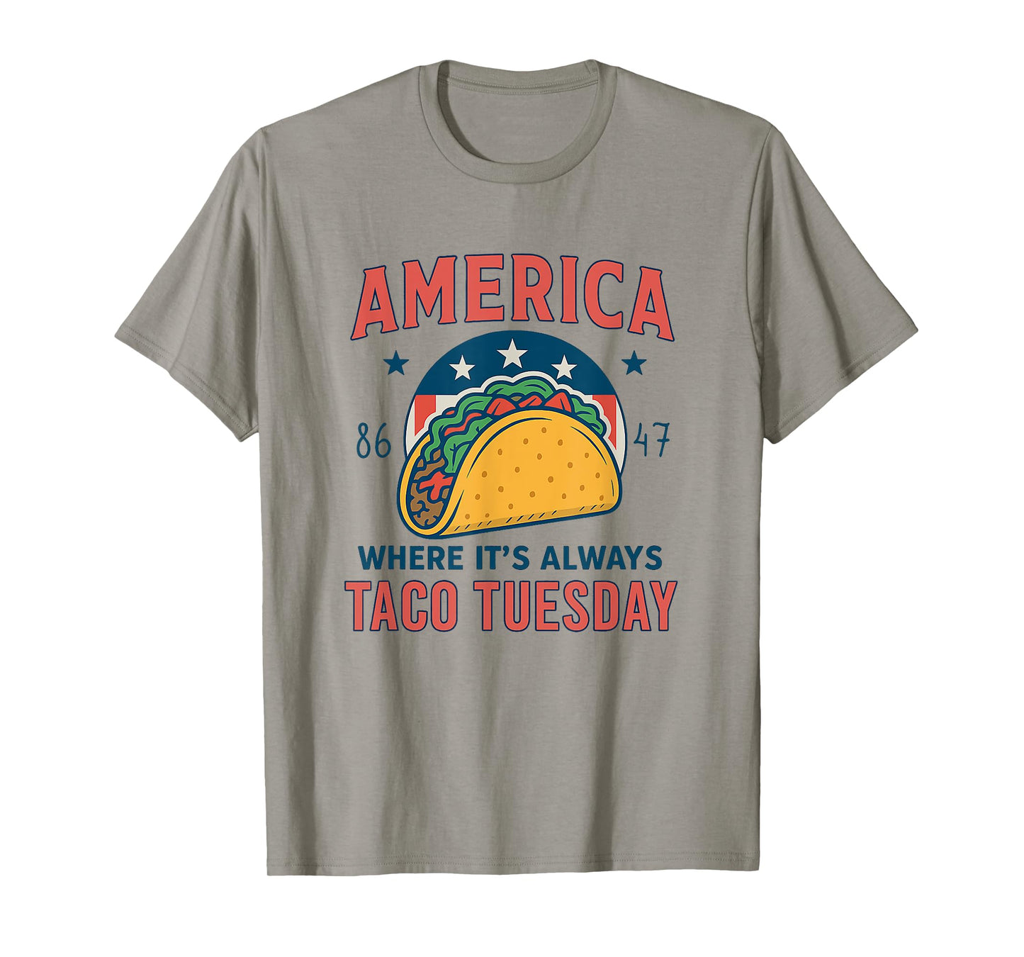 America Taco Tuesday Shirt Funny Patriotic 4th Of July Taco T-Shirt