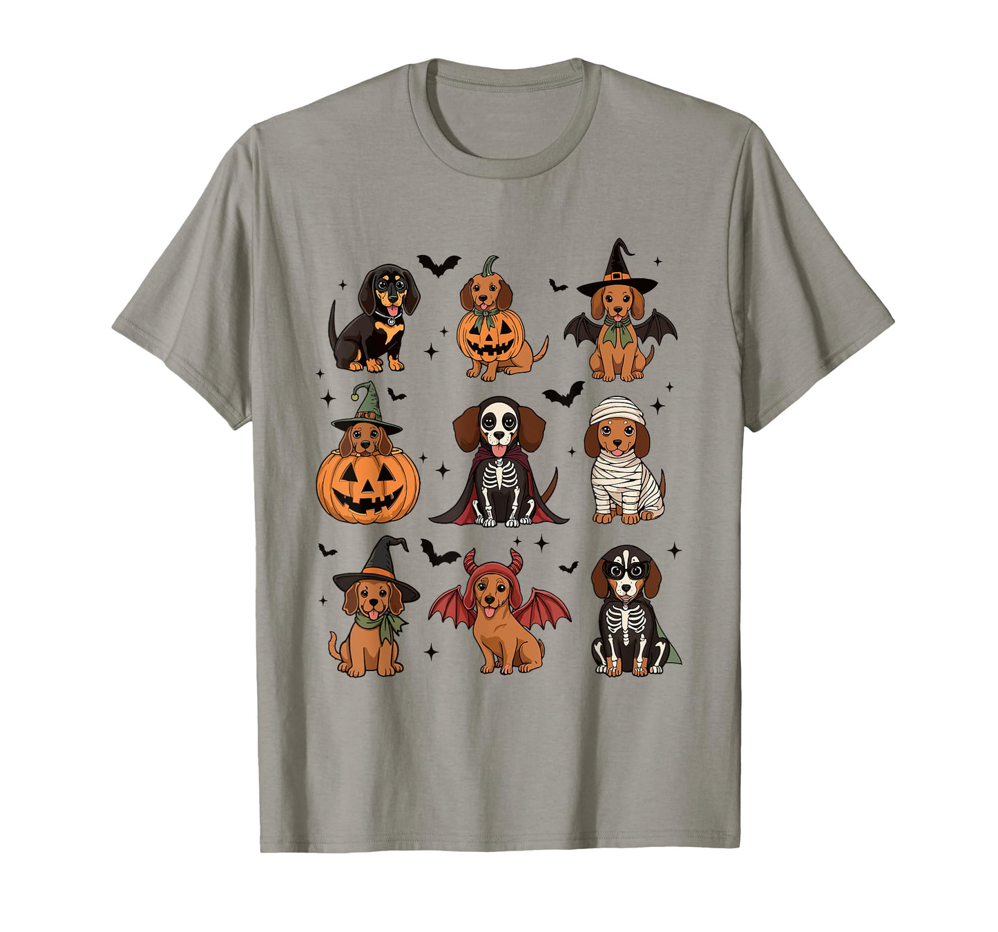 Funny Dachshund Halloween Wiener Dog Mom Dog Lover Spooky T-Shirt