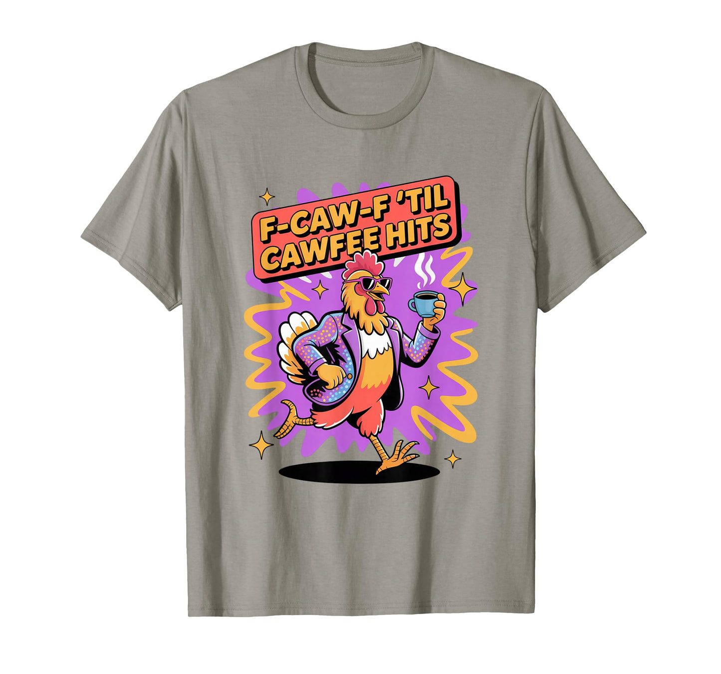 Funny Coffee Lover F-CAW-F Cawfee T-Shirt
