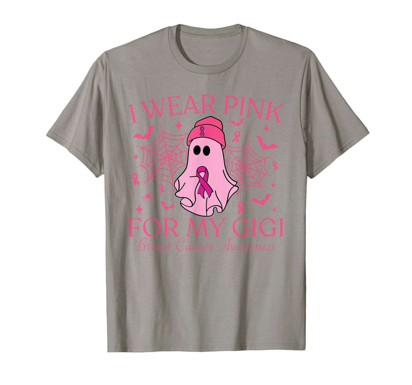 I Wear Pink For My Gigi Halloween Breast Cancer Women T-Shirt