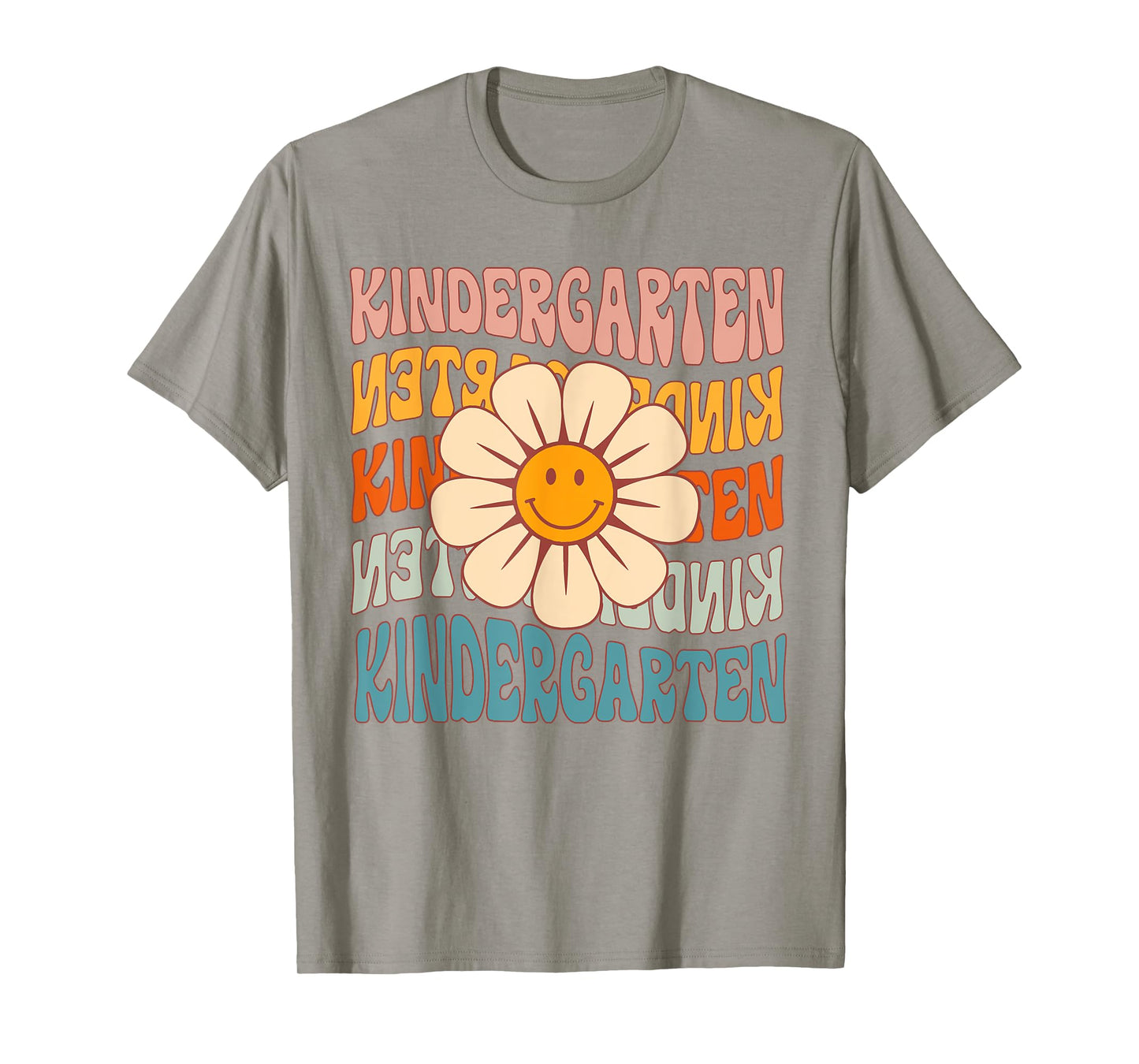Retro Kindergarten Daisy Colorful Back To School Student Kid T-Shirt
