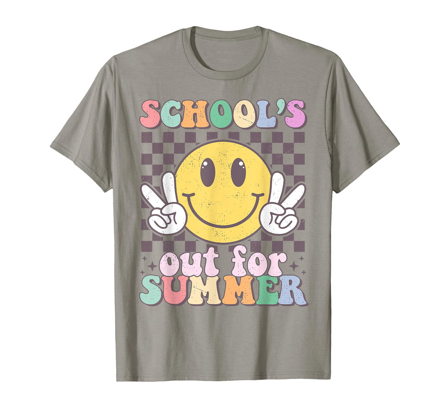 Schools Out For Summer Smile Last Day Of School Teacher Kids T-Shirt
