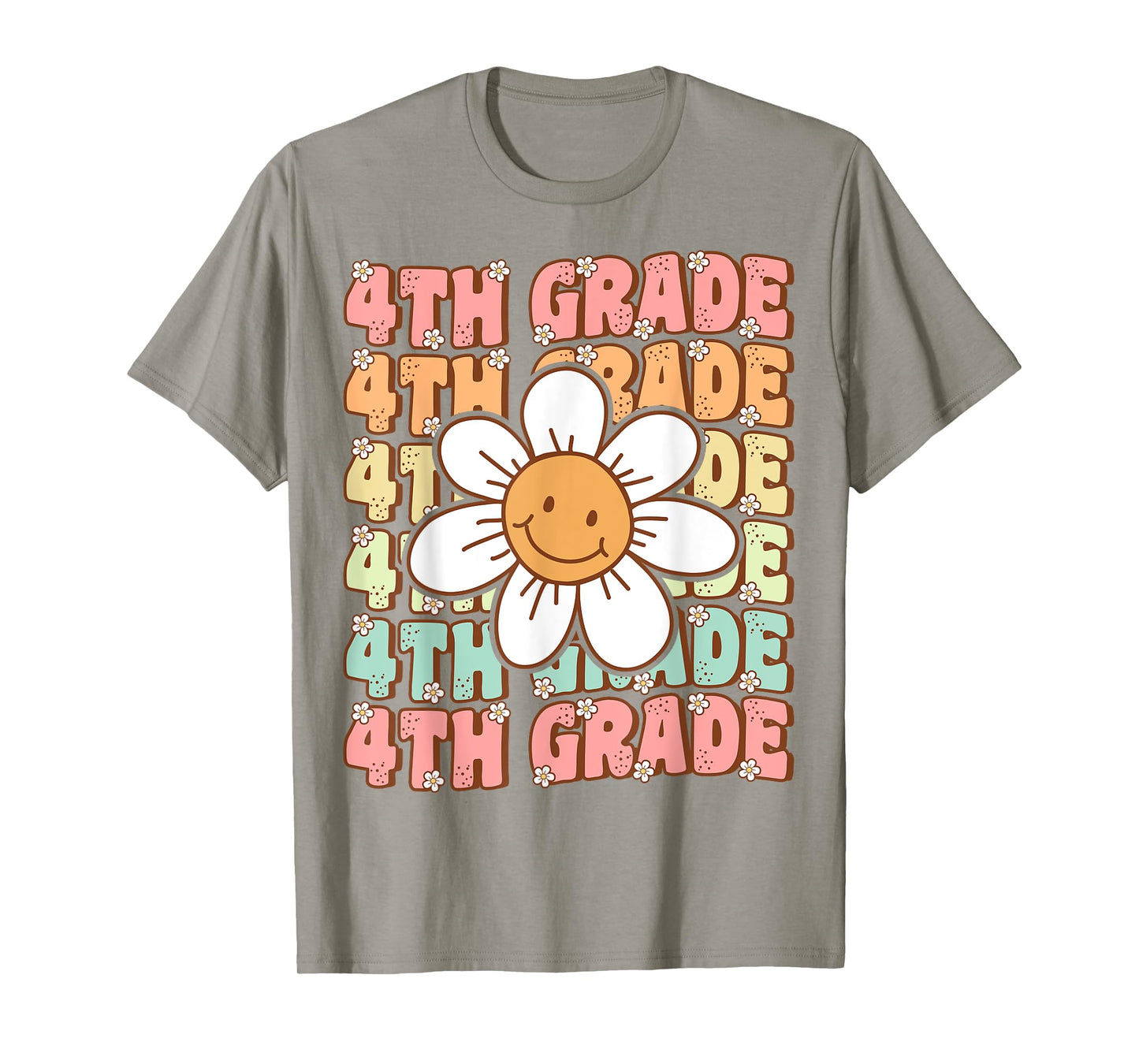 Groovy 4th Grade Back To School First Day of Fourth Grade T-Shirt