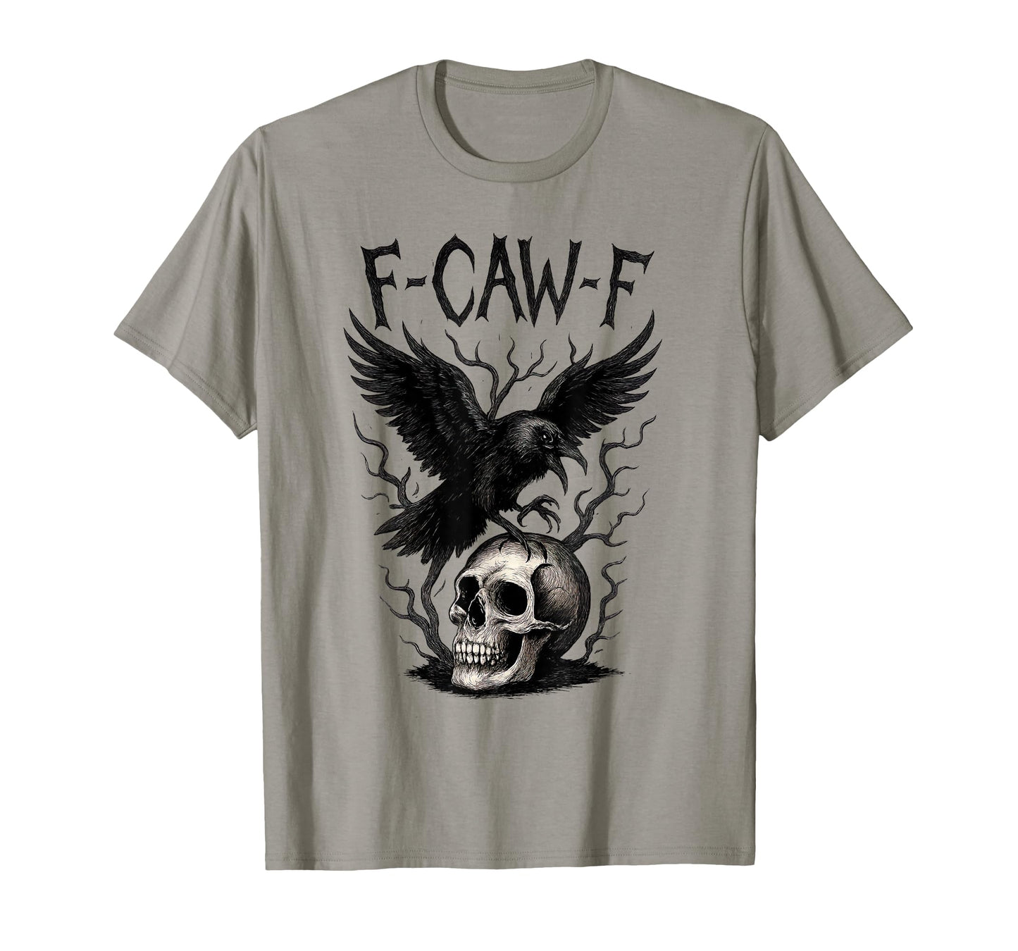 Black Crow, F-Caw-F Funny Black Bird T-Shirt