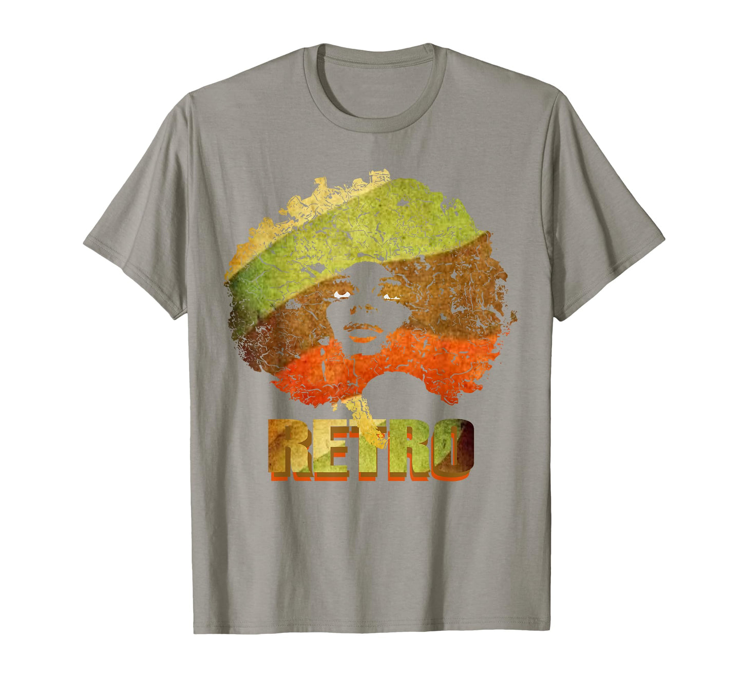 Trendy 80's Afro Soul 70's Retro Vintage TShirt Afro Woman T-Shirt