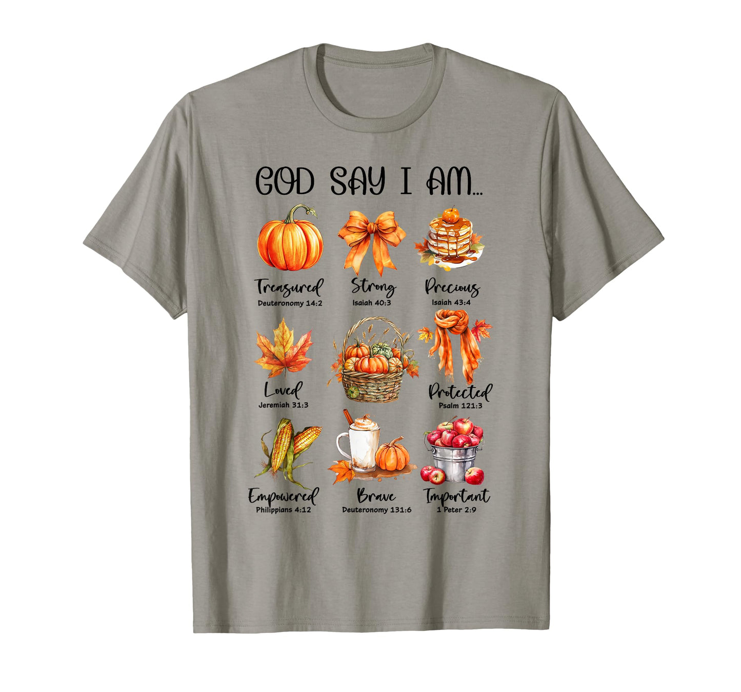 God Say I Am Pumpkin Spice Jesus Christ Fall Vibes Christian T-Shirt