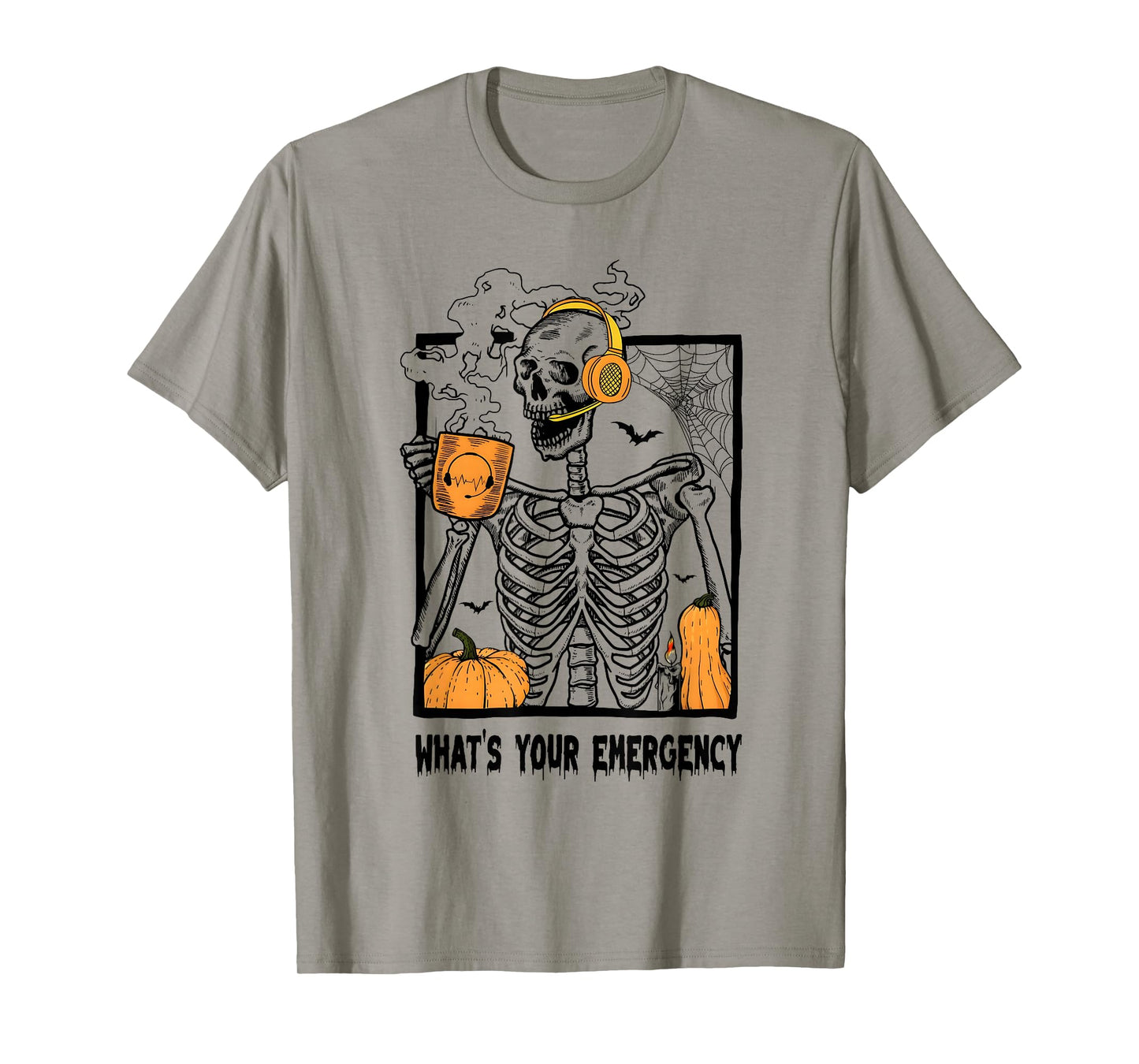 Skeleton Halloween 911 Dispatcher Funny What Your Emergency T-Shirt